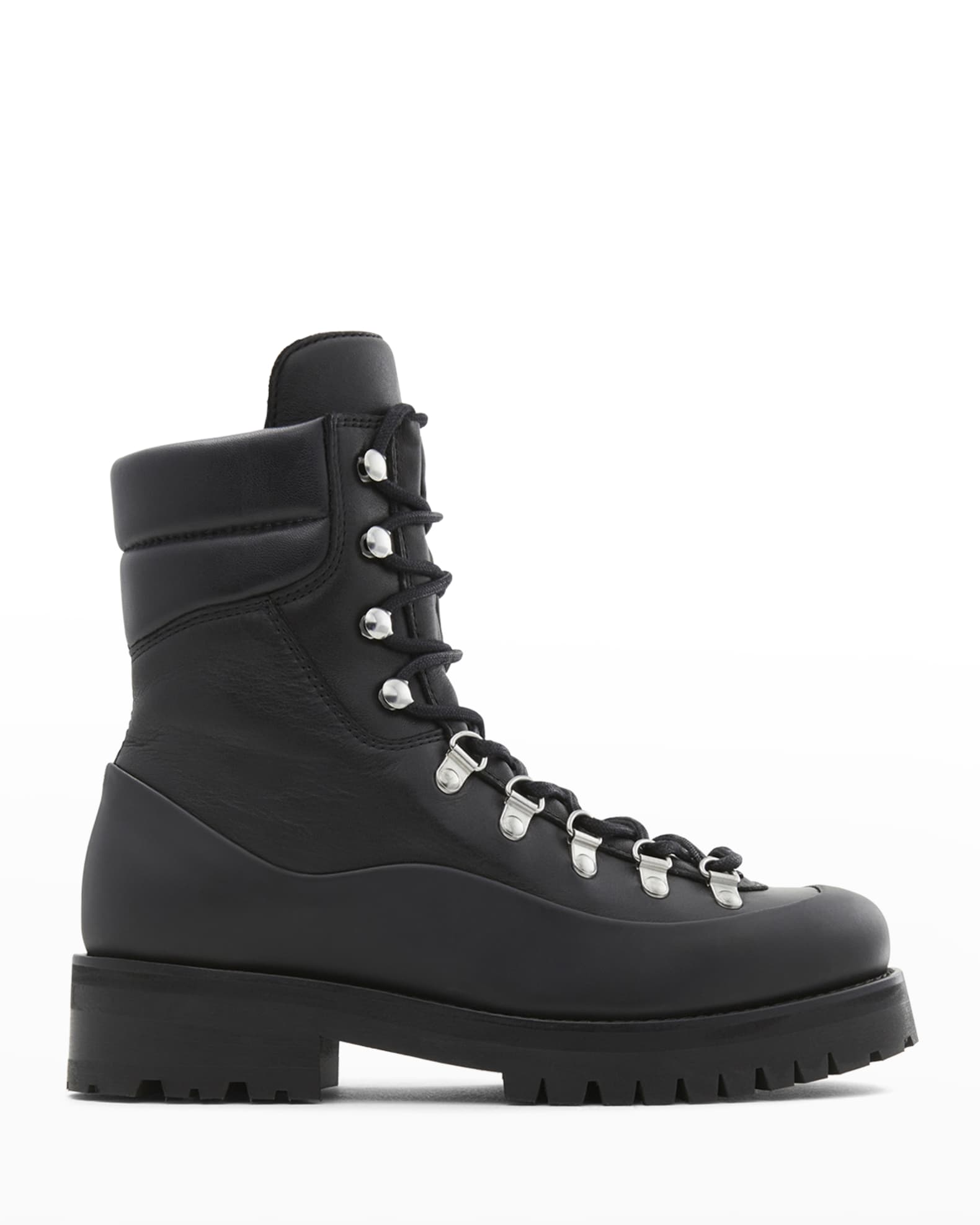 Belstaff Leather Lace-Up Mountain Boots | Neiman Marcus