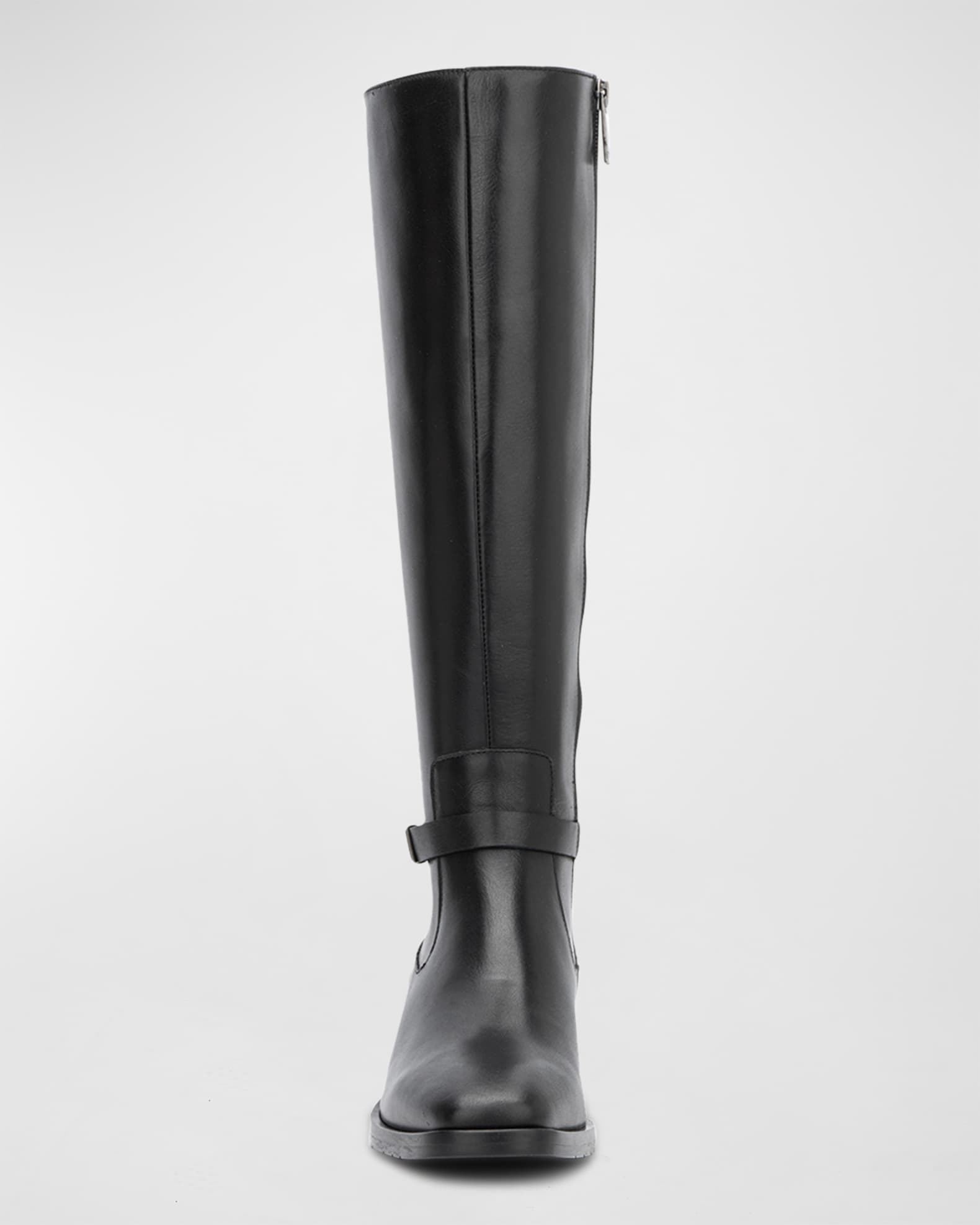 Aquatalia Ciro Leather Buckle Riding Boots Neiman Marcus