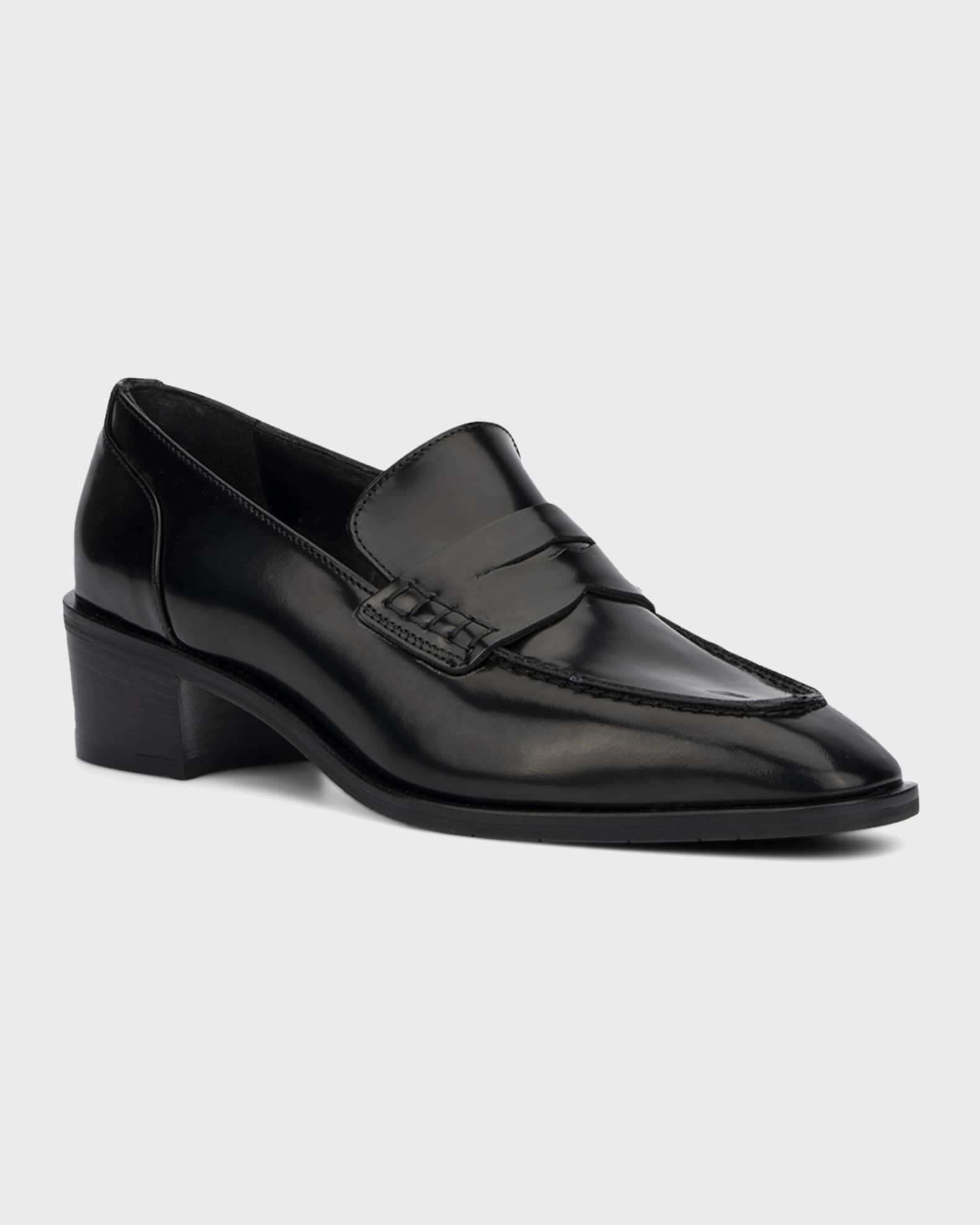Aquatalia Rada Leather Penny Loafers | Neiman Marcus