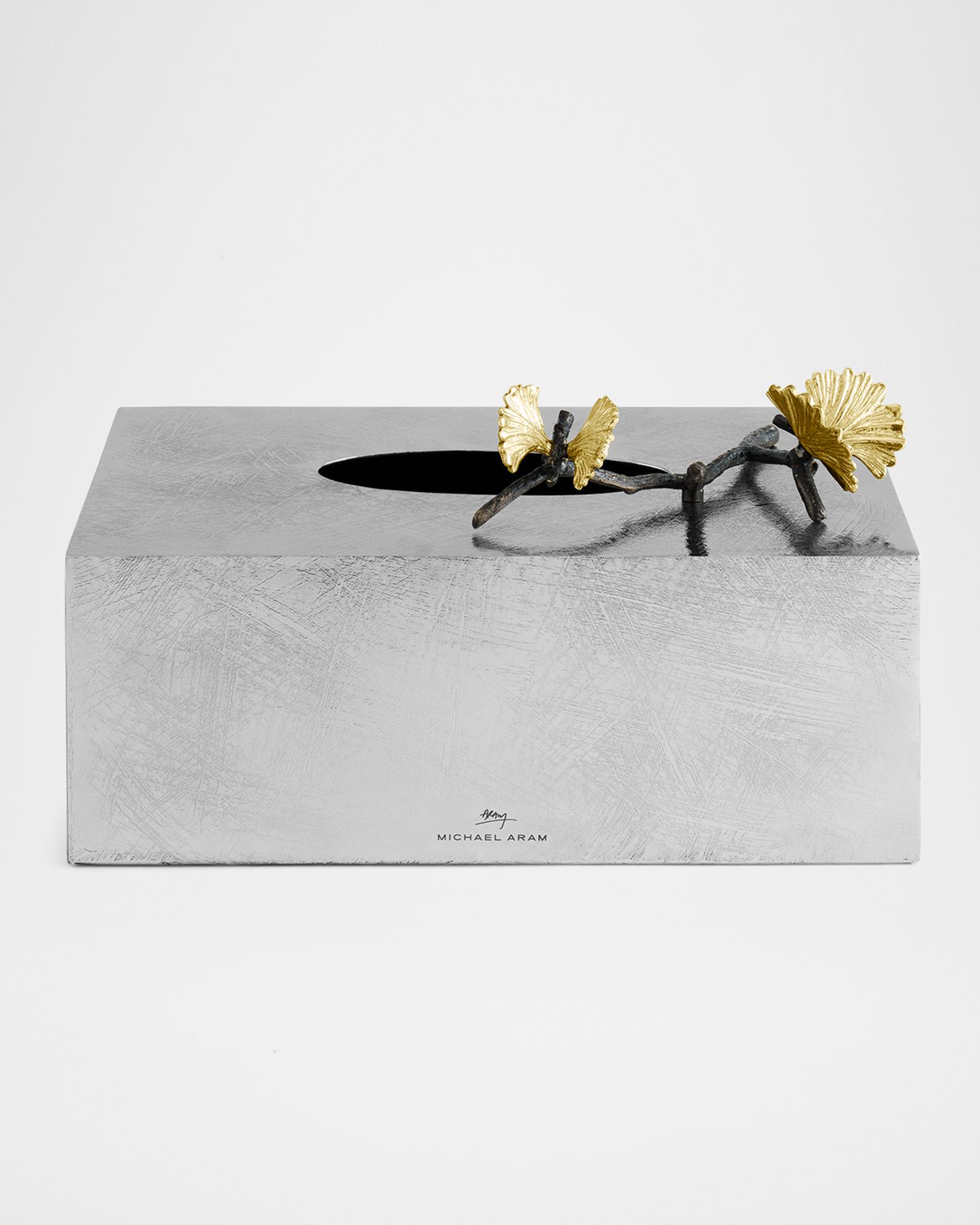 Michael Aram Butterfly Ginkgo Rectangular Tissue Box Holder | Neiman Marcus