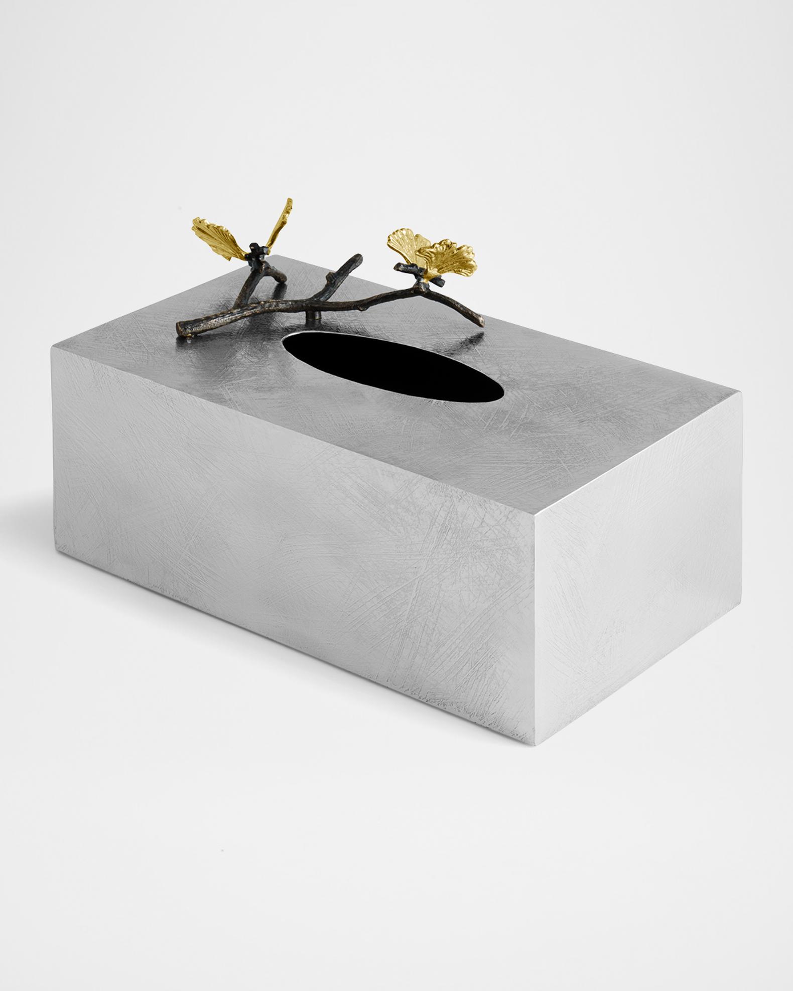 Michael Aram Butterfly Ginkgo Rectangular Tissue Box Holder | Neiman Marcus