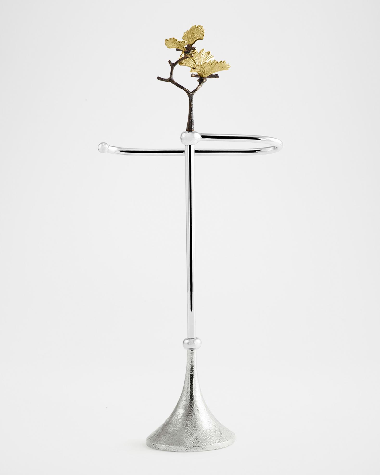 Michael Aram Butterfly Ginkgo Fingertip Towel Stand | Neiman Marcus