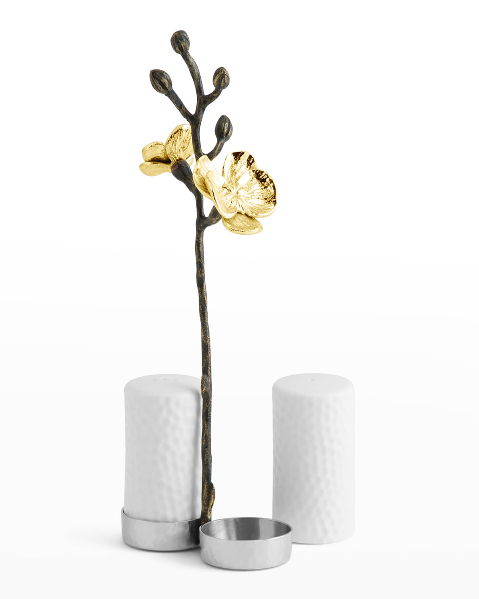 Gold Orchid Salt and Pepper Set 1