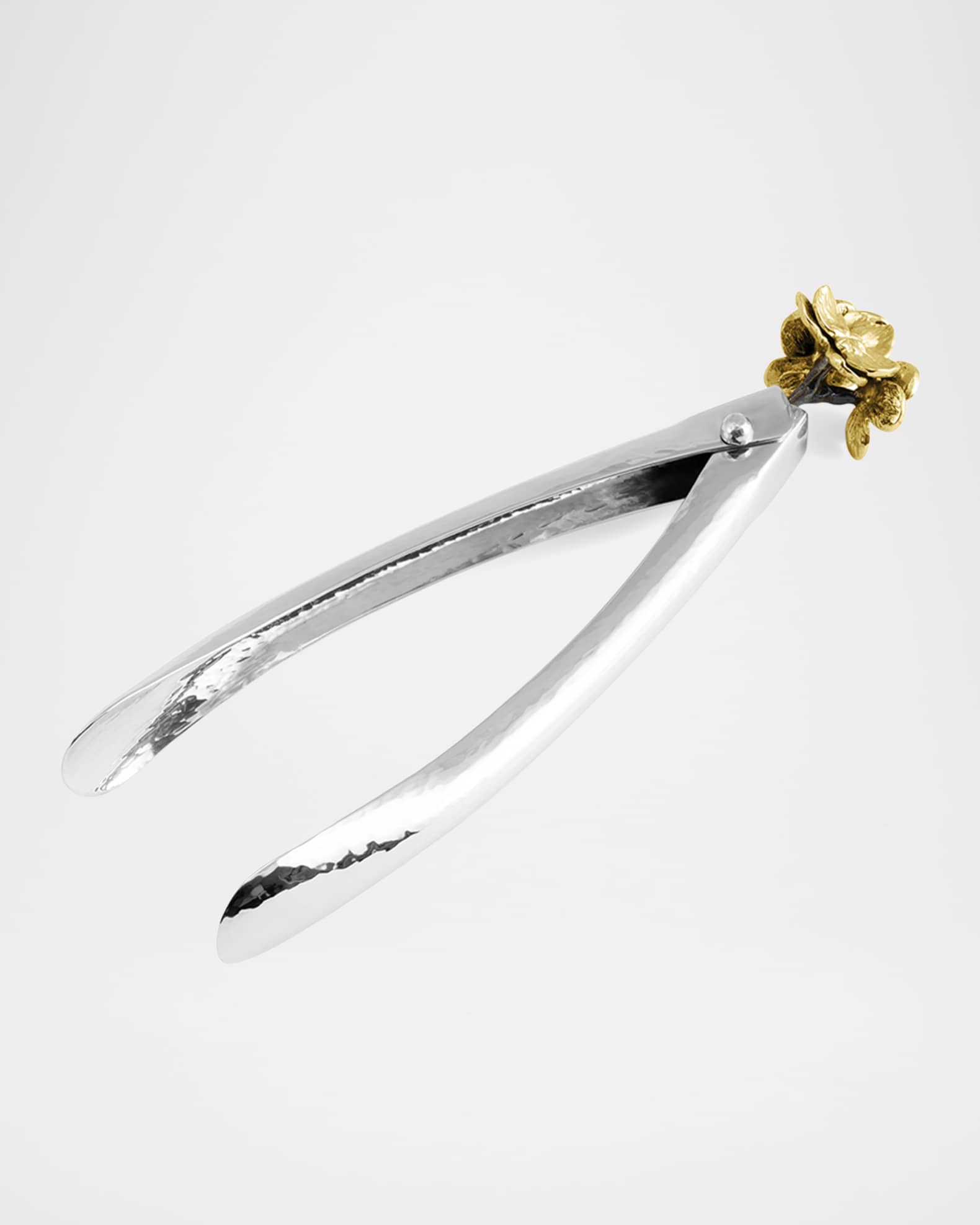 Michael Aram Pomegranate Small Lock Spring Tongs