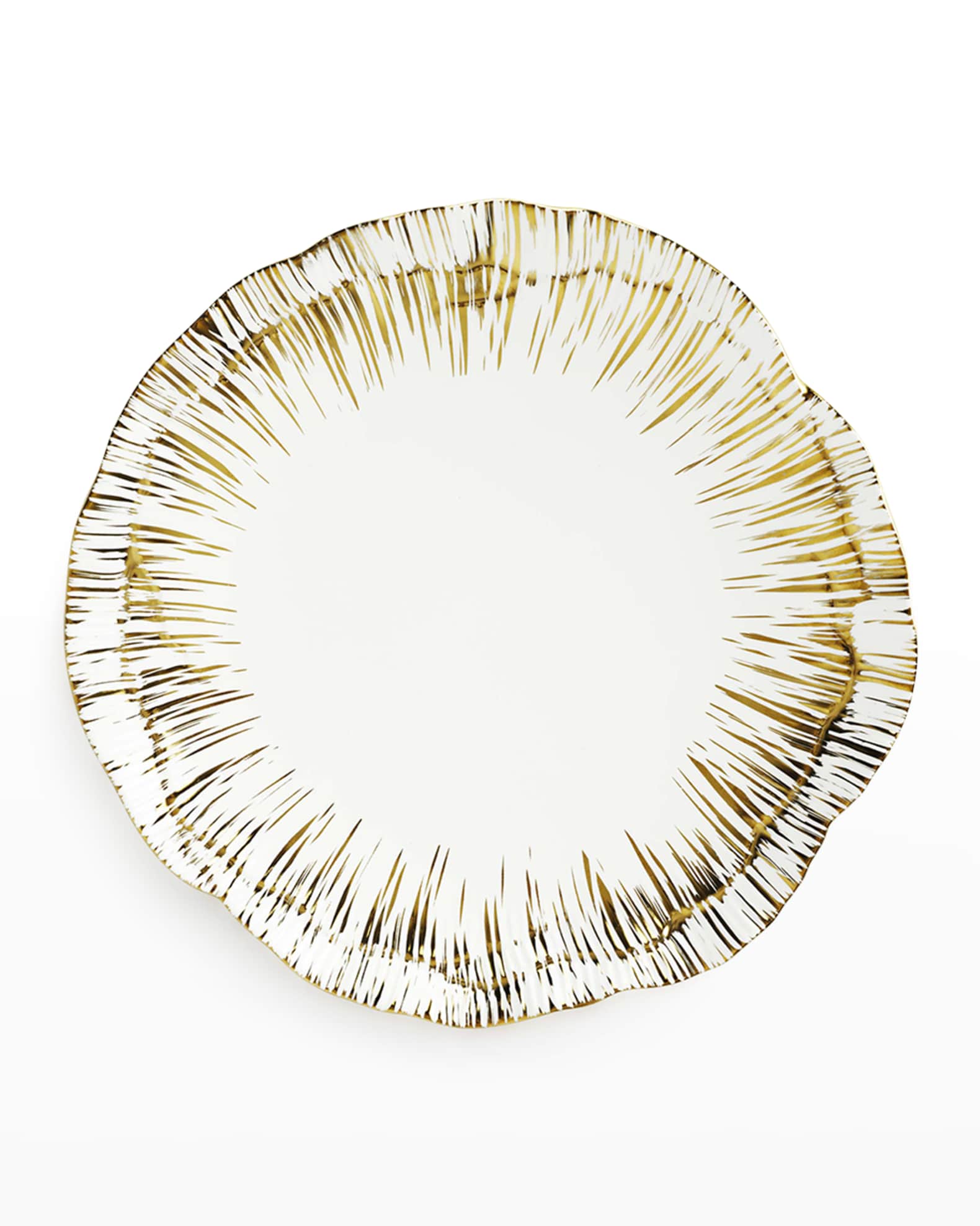 Porcelain Anemone Salad Plates, Set of 4  1