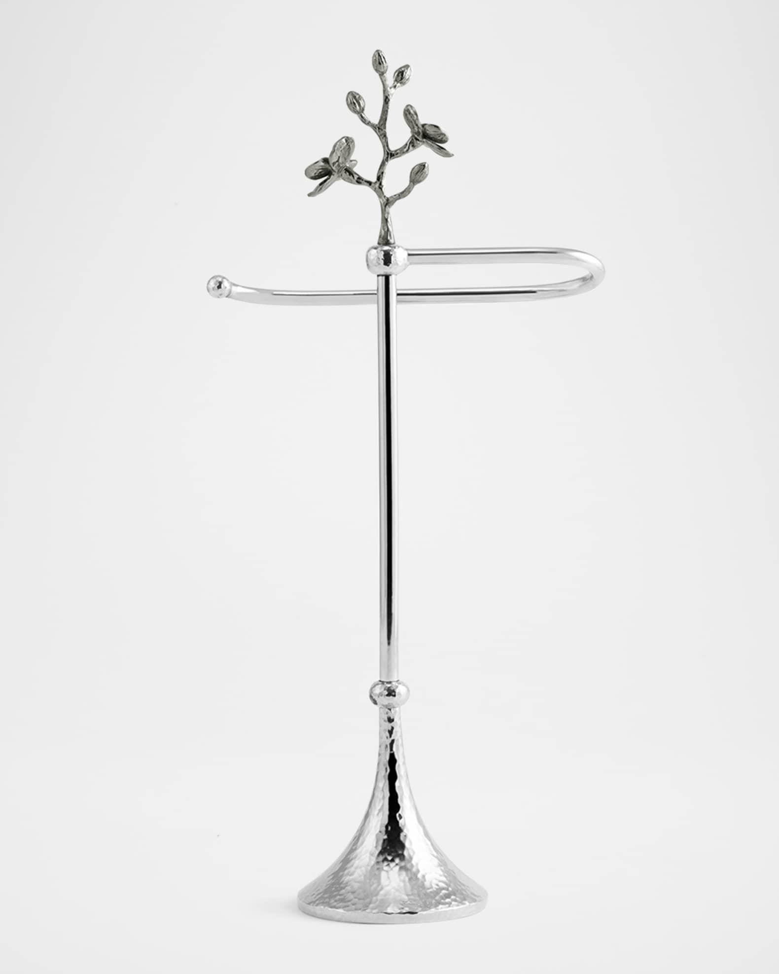 Black Orchid Fingertip Towel Stand 1