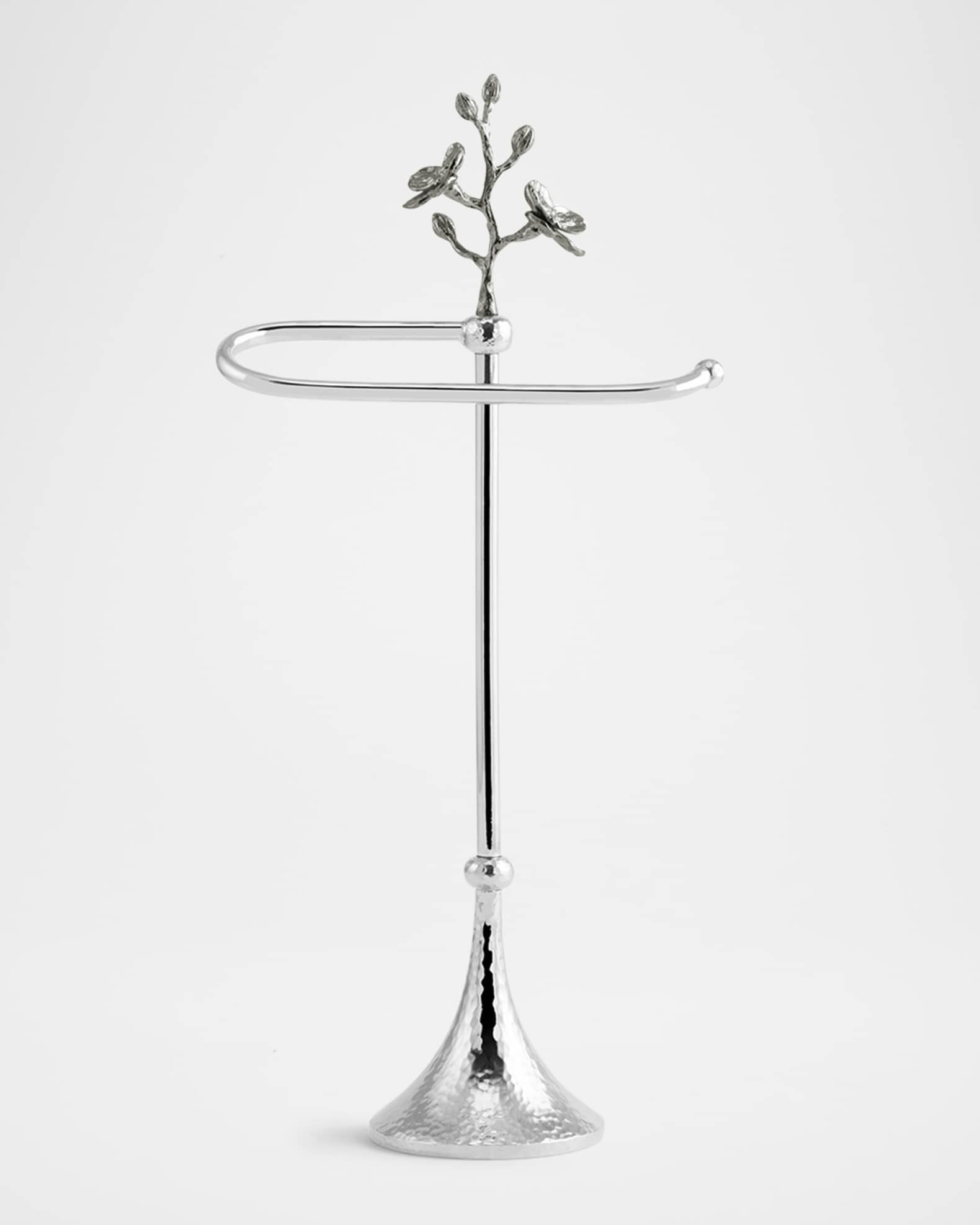 Black Orchid Fingertip Towel Stand 0