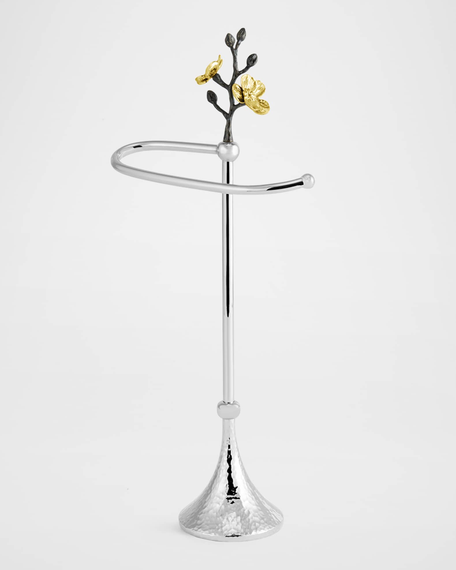 Gold Orchid Fingertip Towel Stand 1