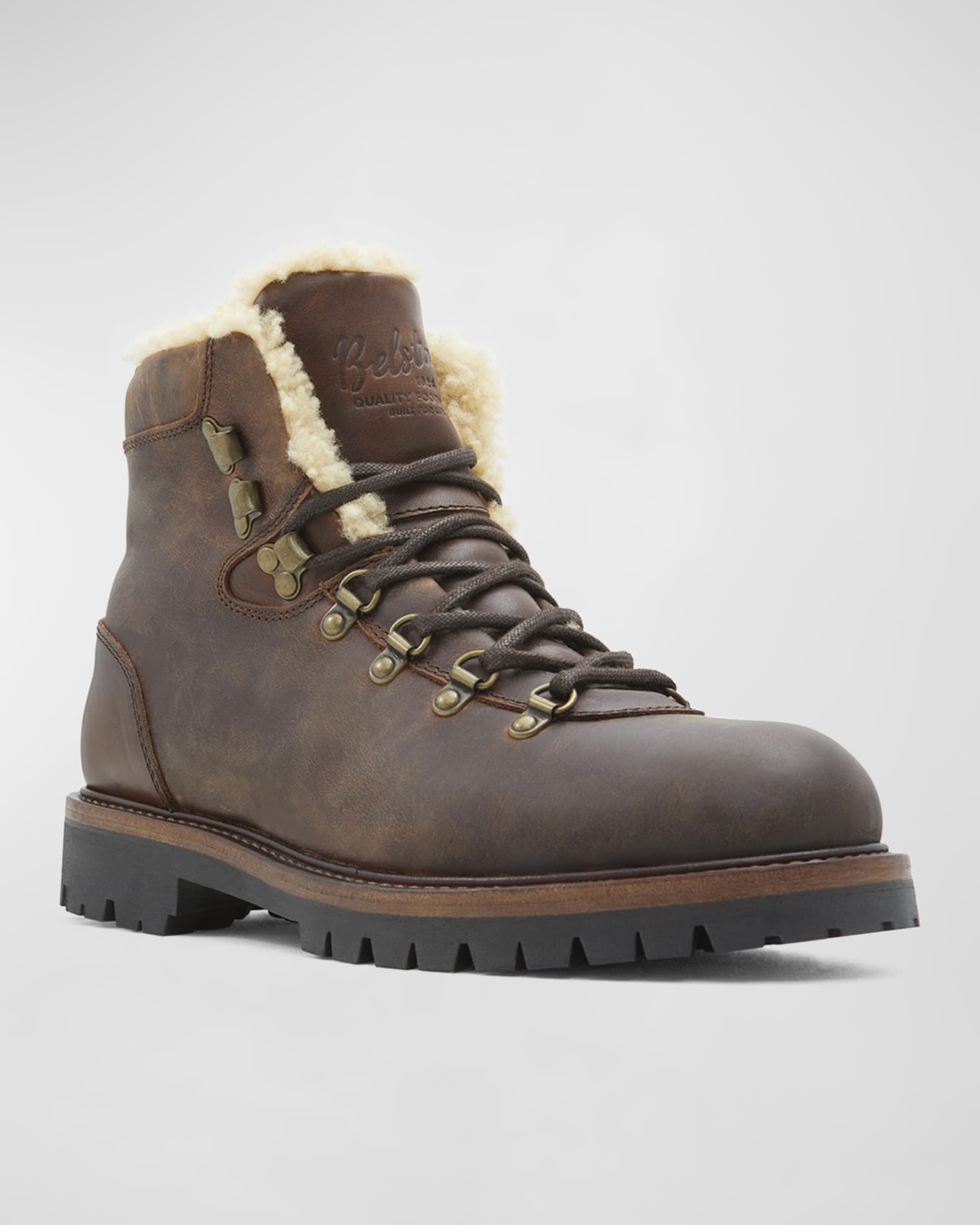 shearling hiking boots