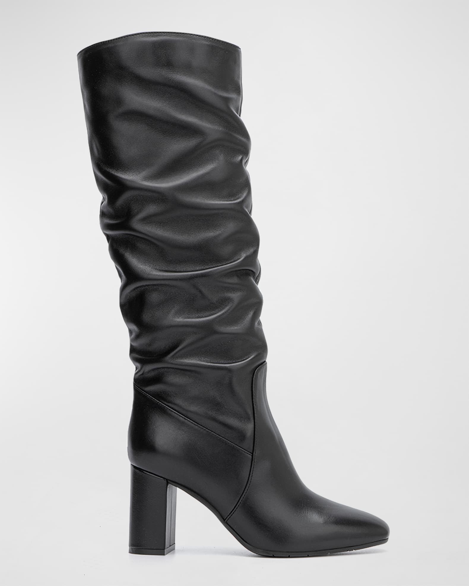 Aquatalia Leora Slouchy Leather Riding Boots Neiman Marcus