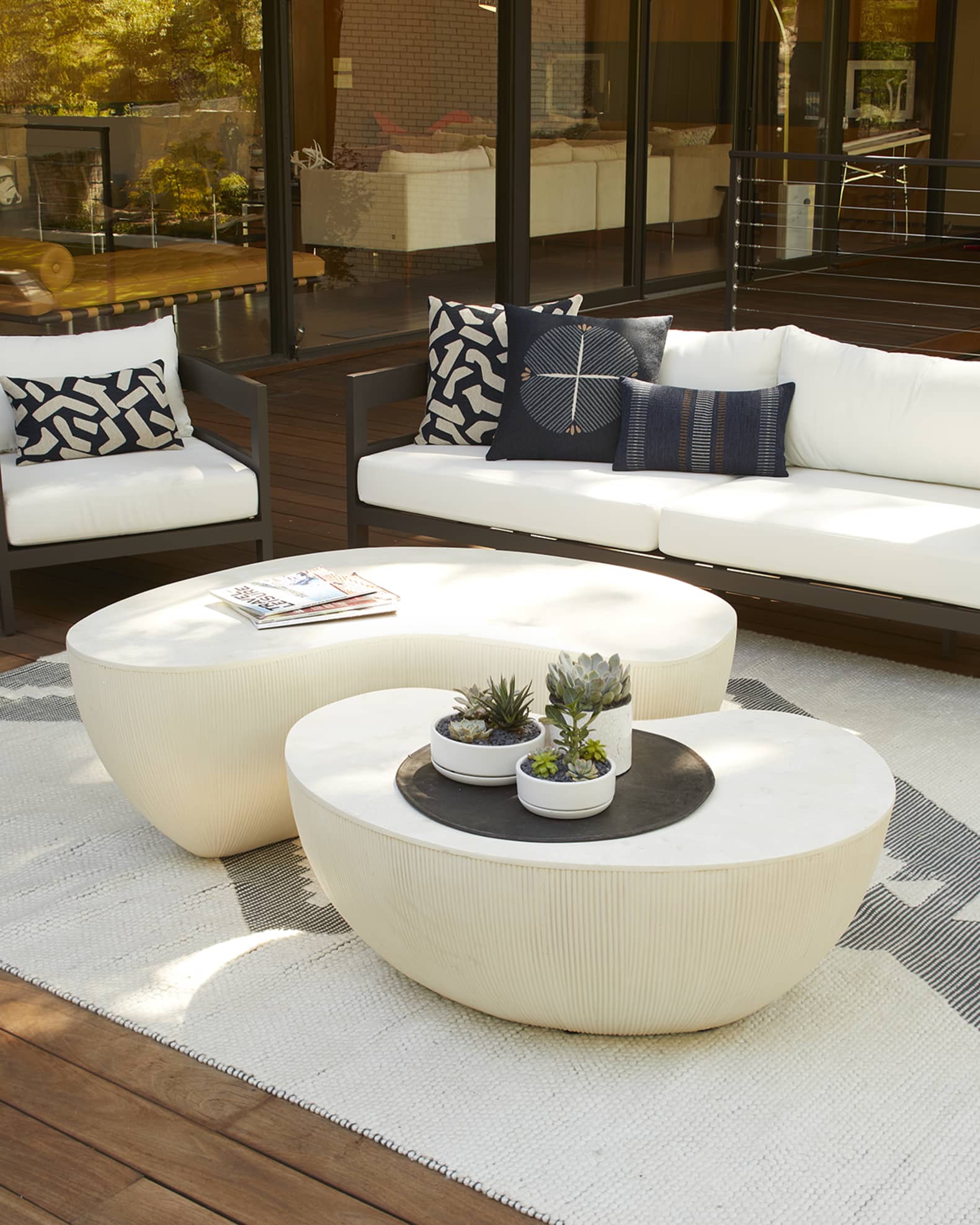 Palecek Calanova Indoor/Outdoor Coffee Table 50" Neiman Marcus