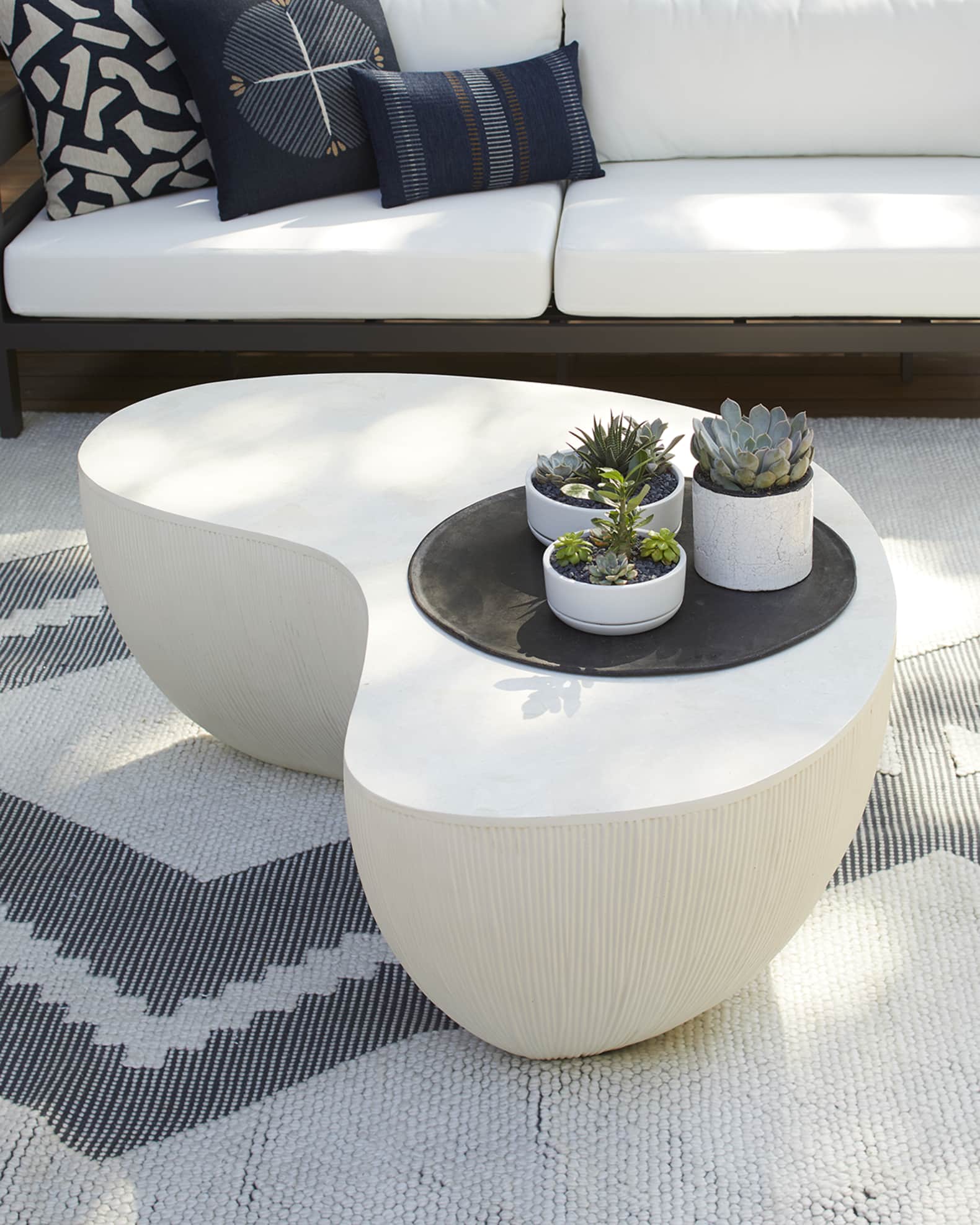 Palecek Calanova Indoor/Outdoor Coffee Table 50" Neiman Marcus