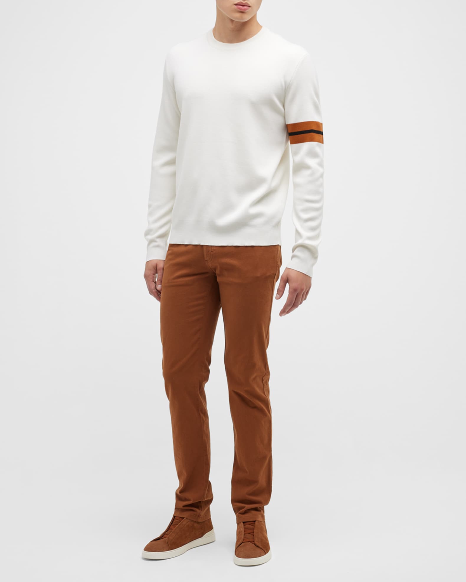 Men's Signifier Sleeve Crewneck Sweater 1