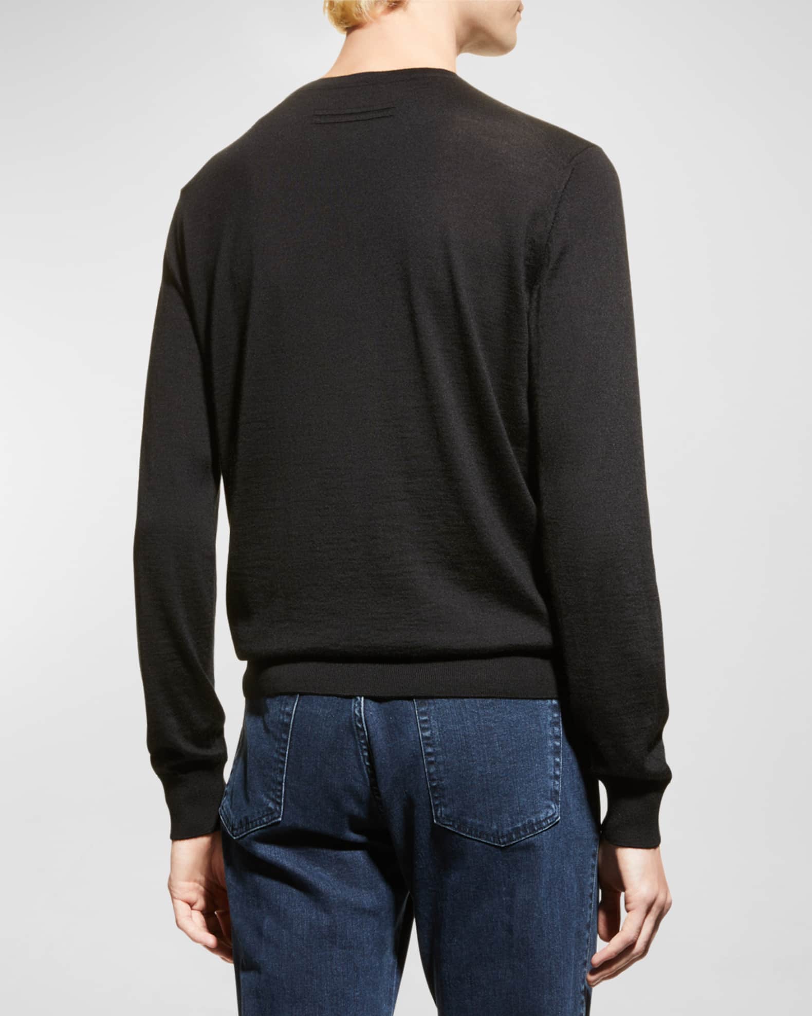 ZEGNA Men's Cashmere Crewneck Sweater Neiman Marcus