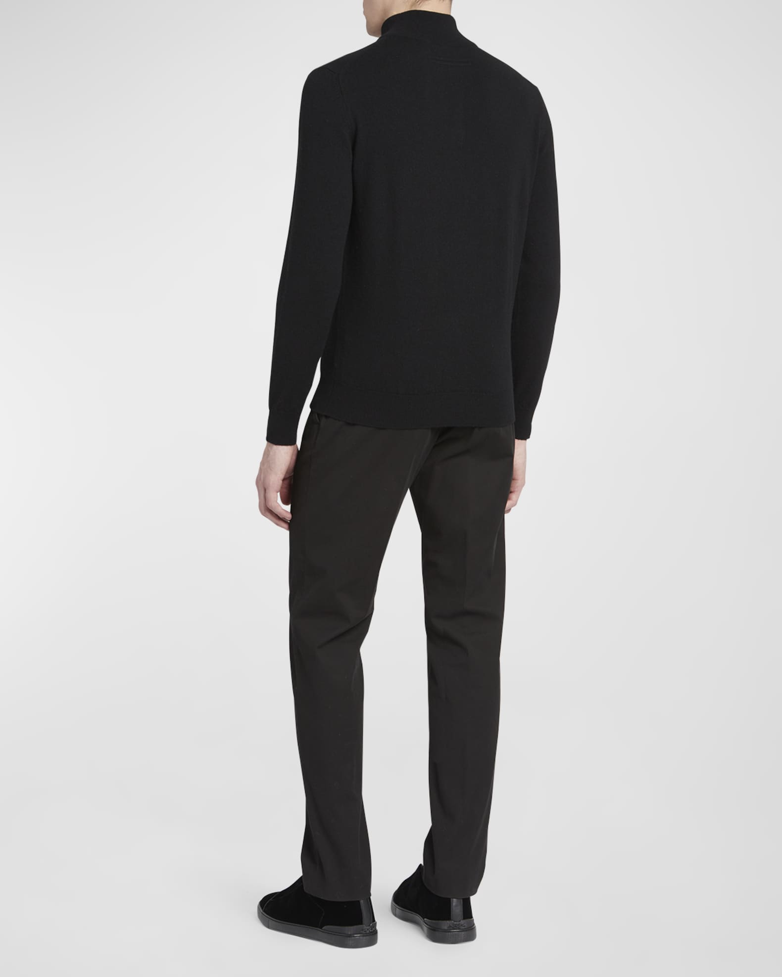 Men's Cashmere Quarter-Zip Sweater