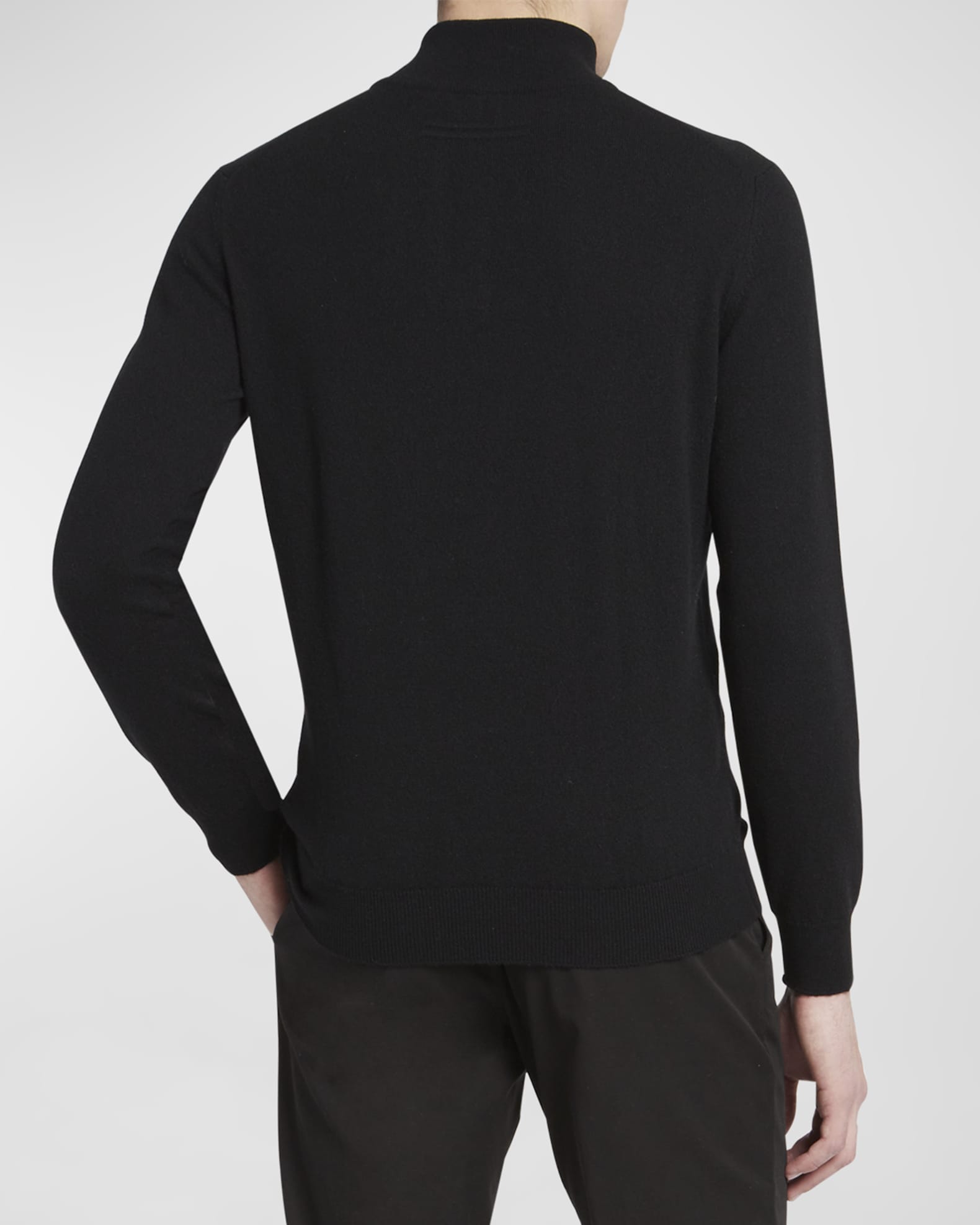 Men's Cashmere Quarter-Zip Sweater