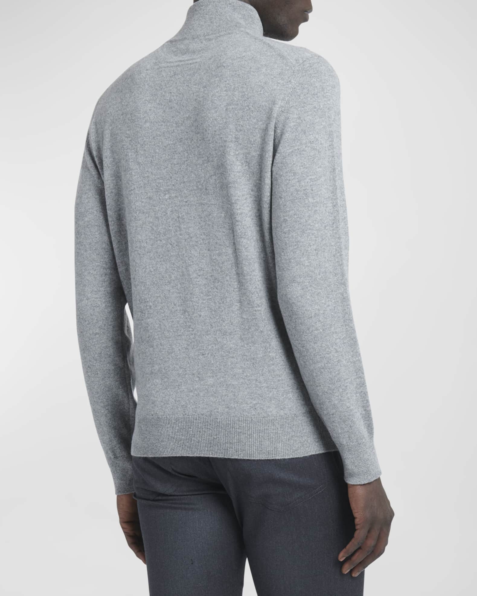 ZEGNA Men's Cashmere QuarterZip Sweater Neiman Marcus