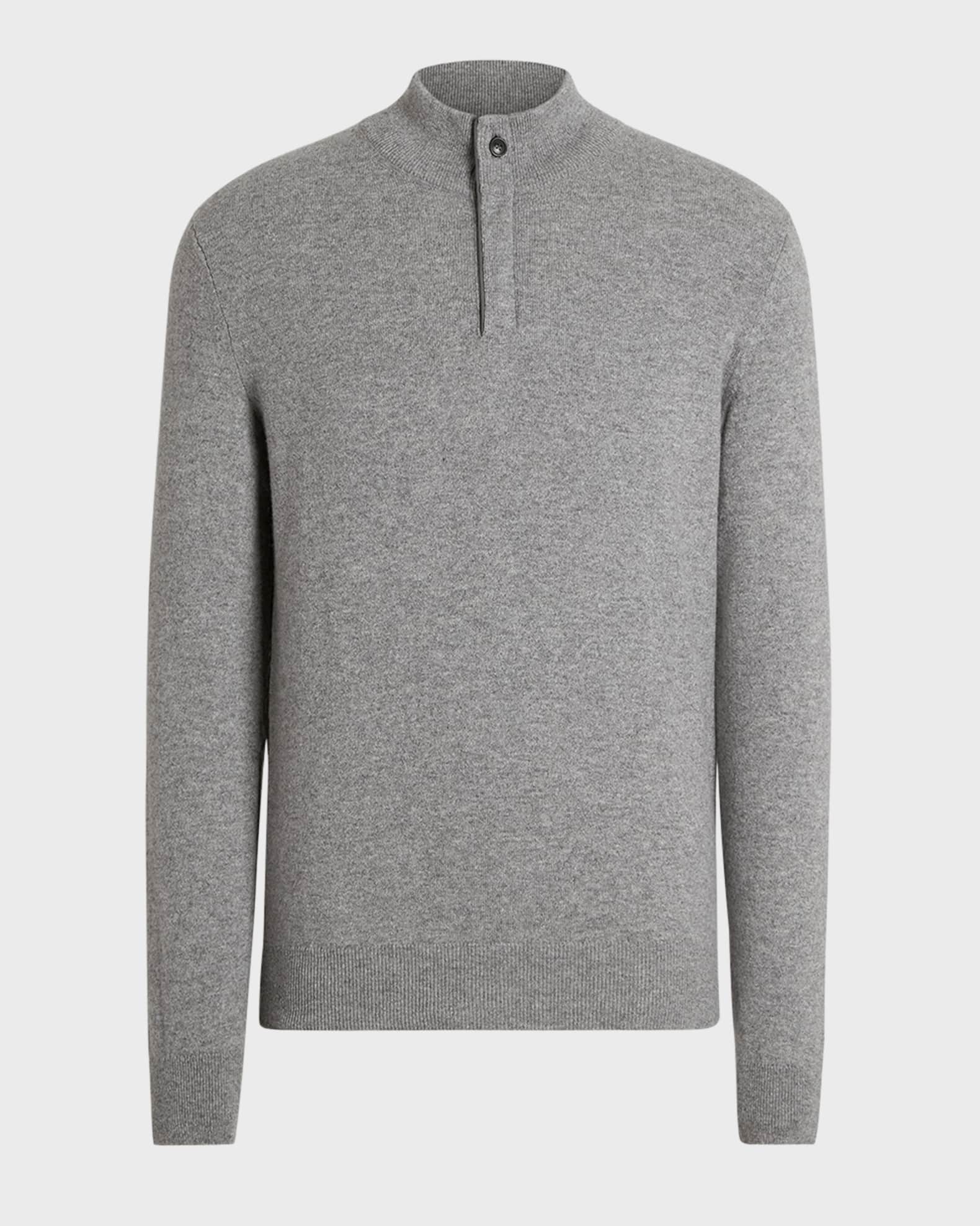 ZEGNA Men's Cashmere QuarterZip Sweater Neiman Marcus