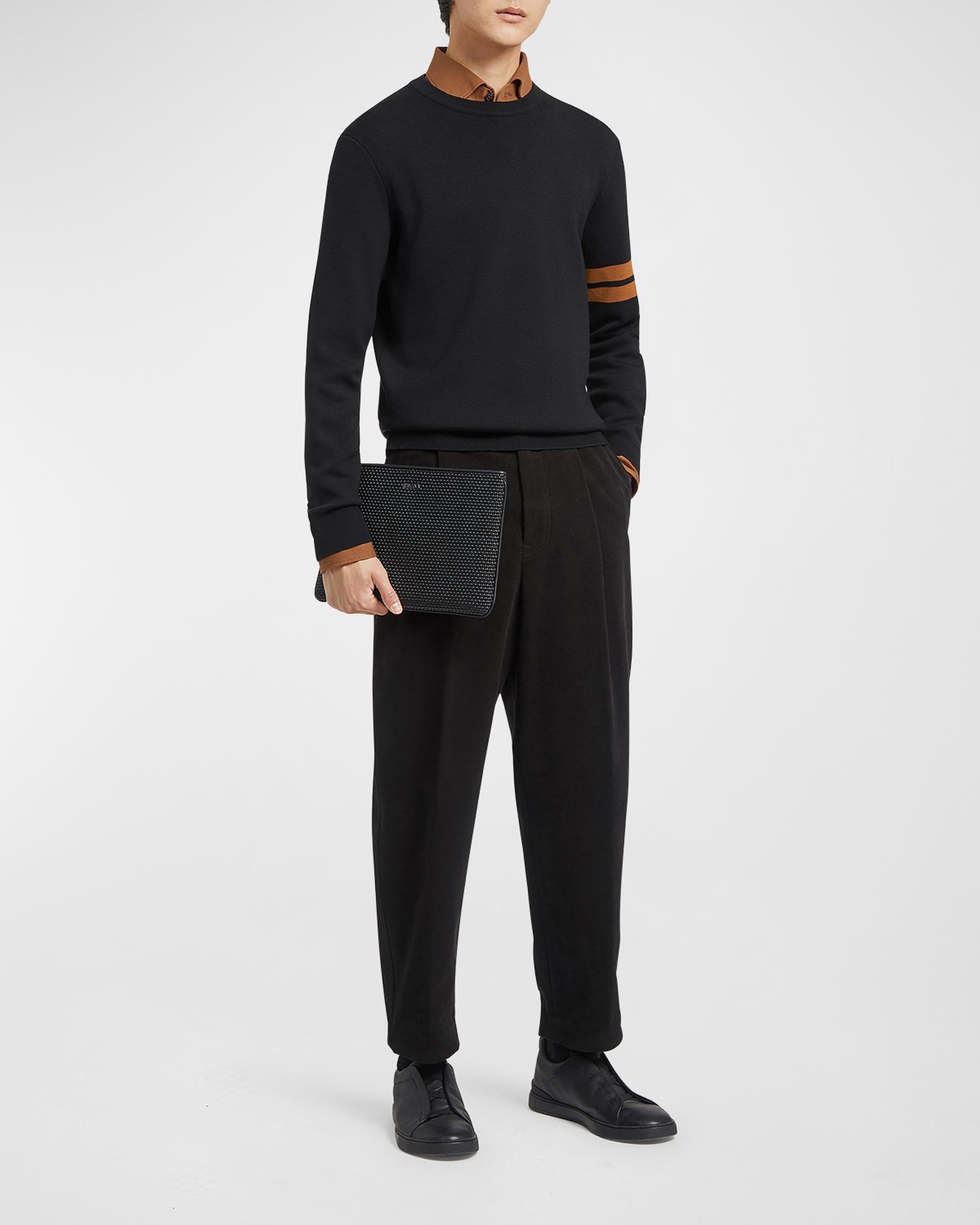 ZEGNA Men's Signifier Stripe Crewneck Sweater | Neiman Marcus