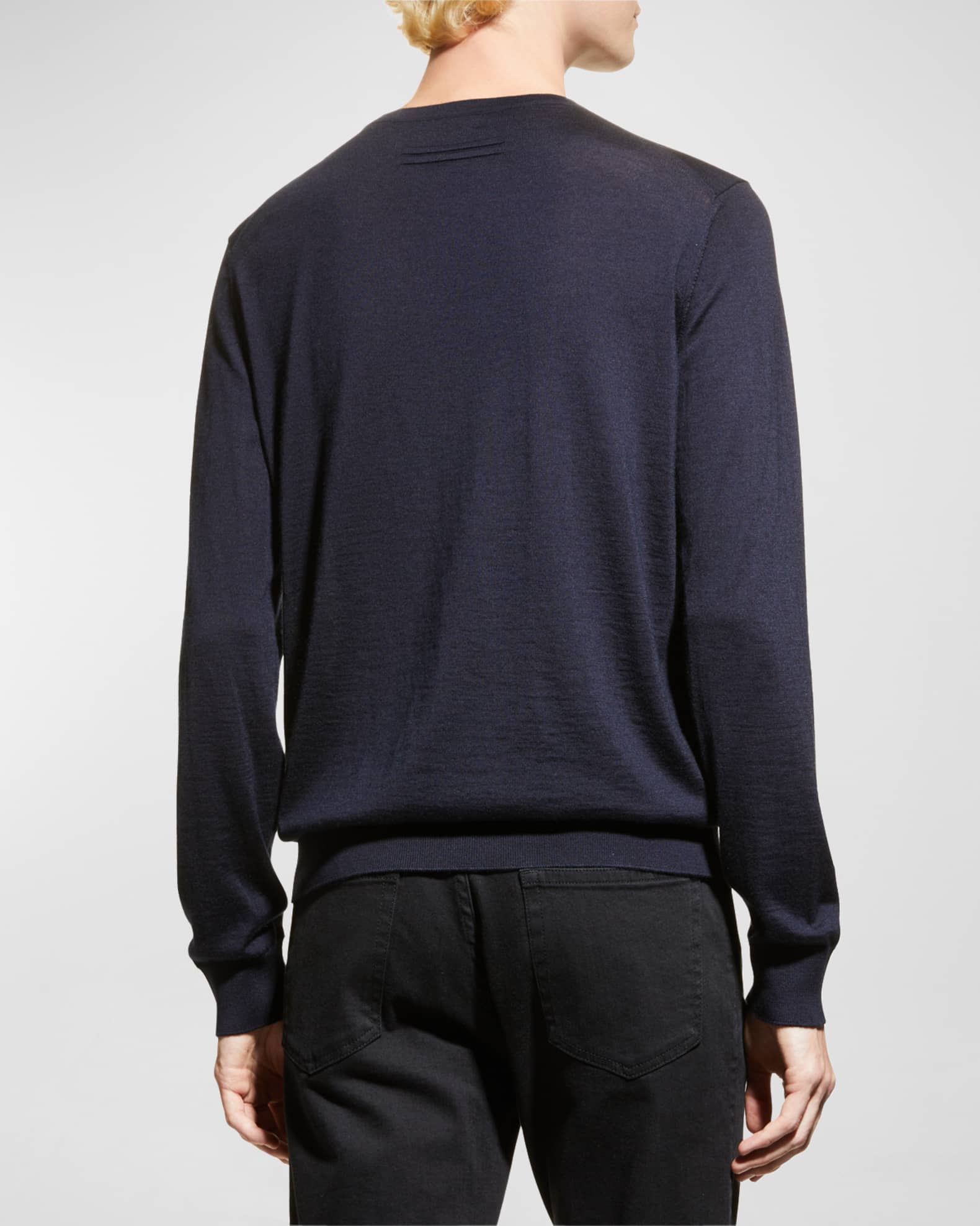 ZEGNA Men's Cashmere Crewneck Sweater Neiman Marcus