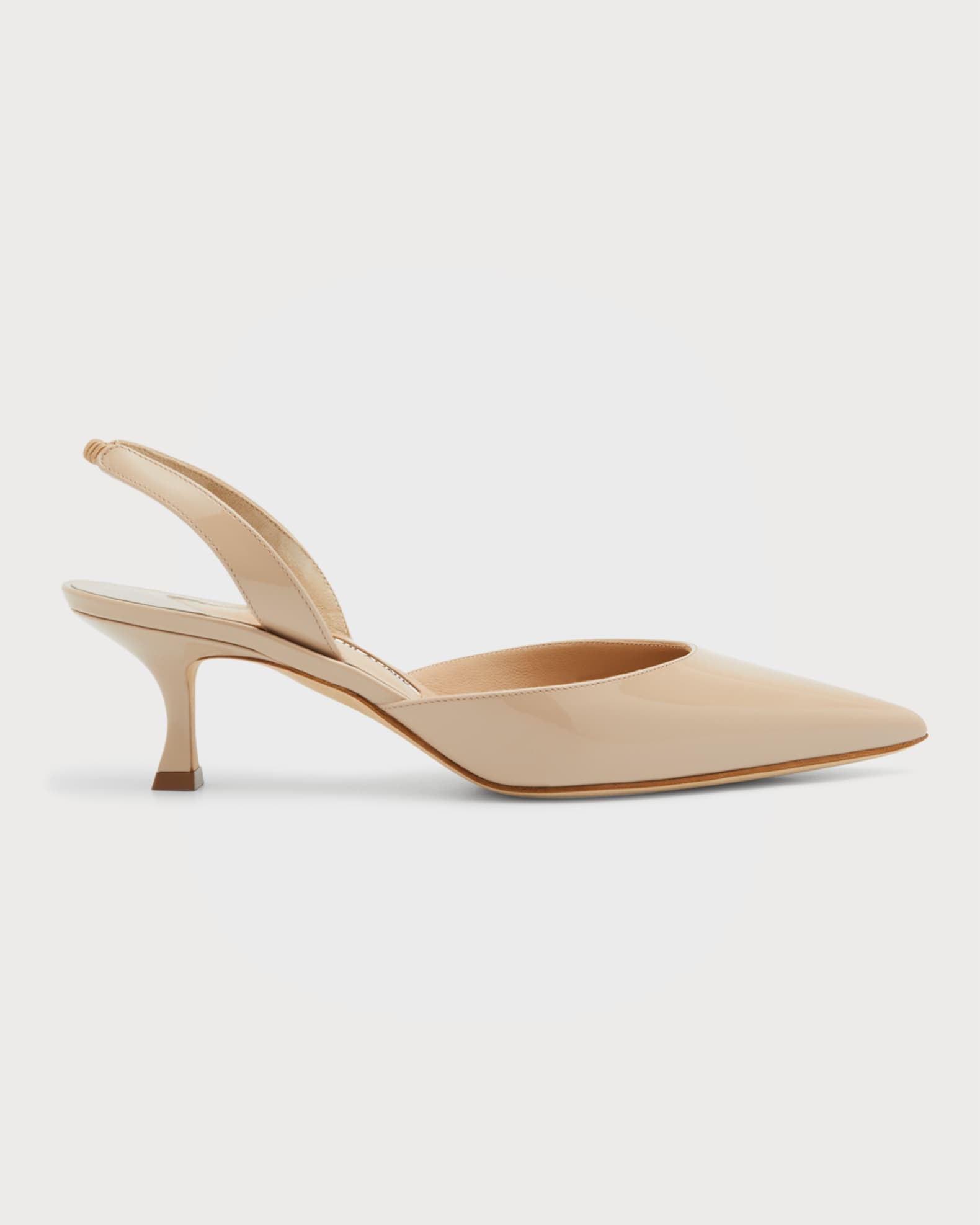 Manolo Blahnik Carolyne Kitten-Heel Halter Pumps | Neiman Marcus