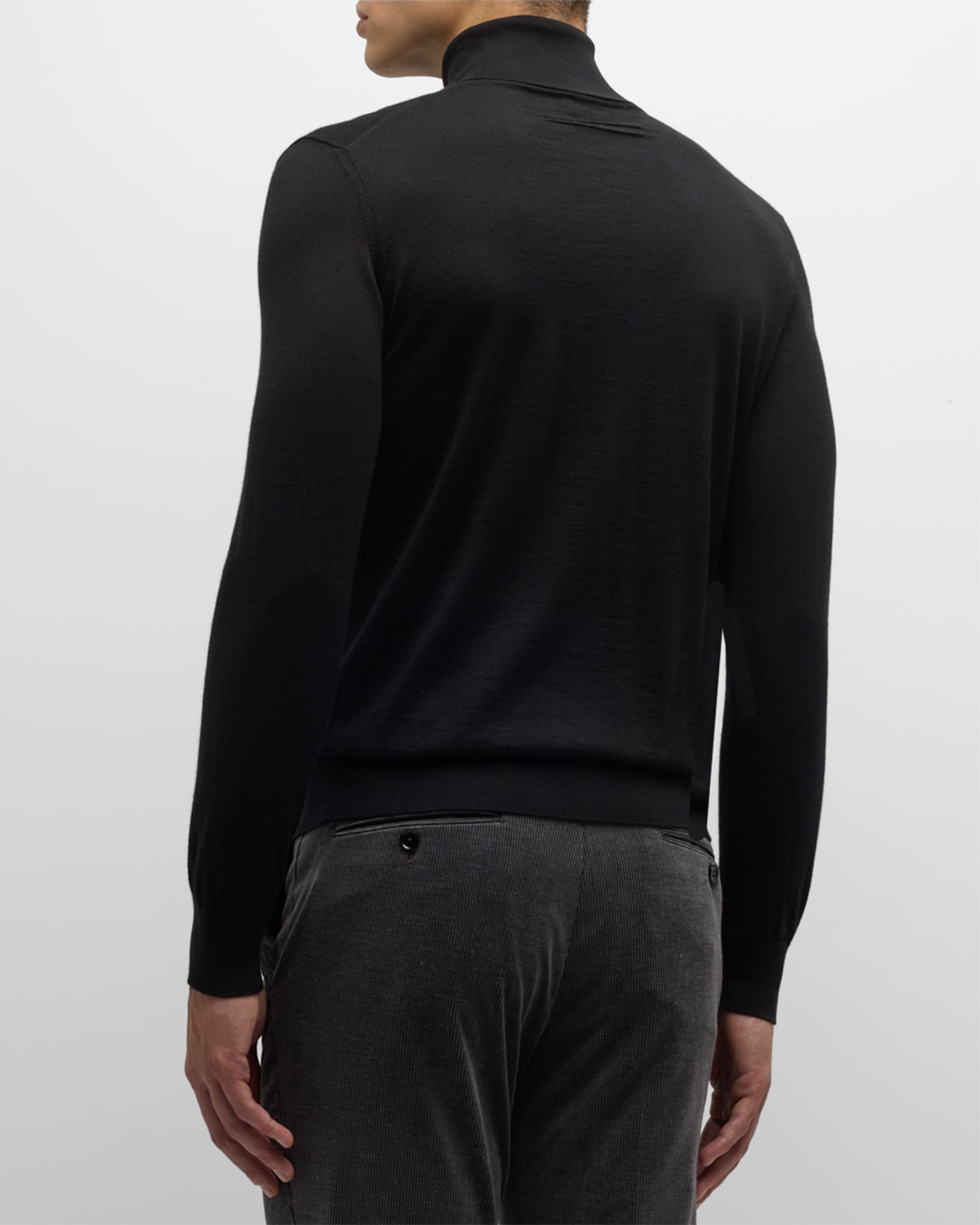 Silk turtleneck mens outlet