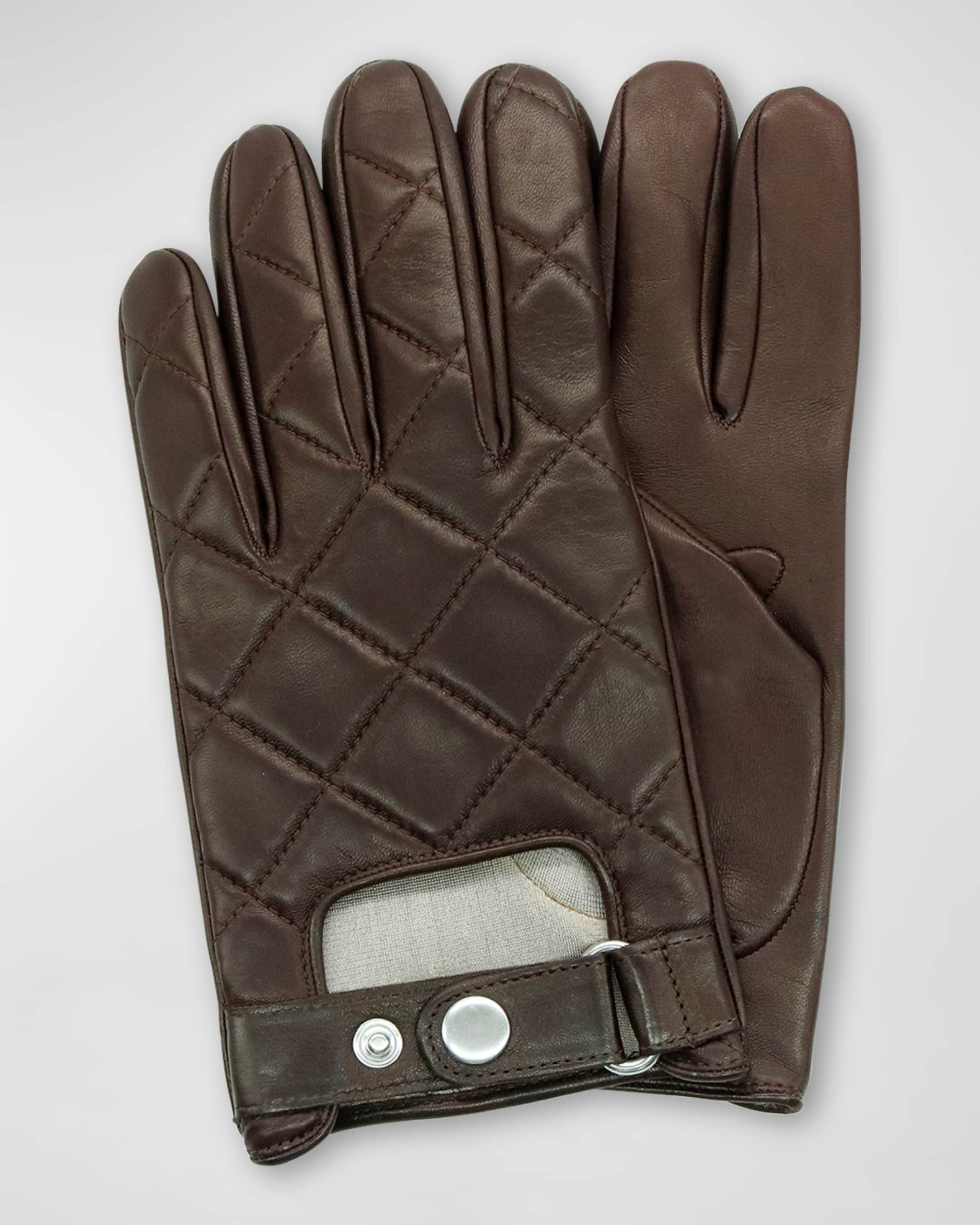 Barbour quilted leather gloves 2025
