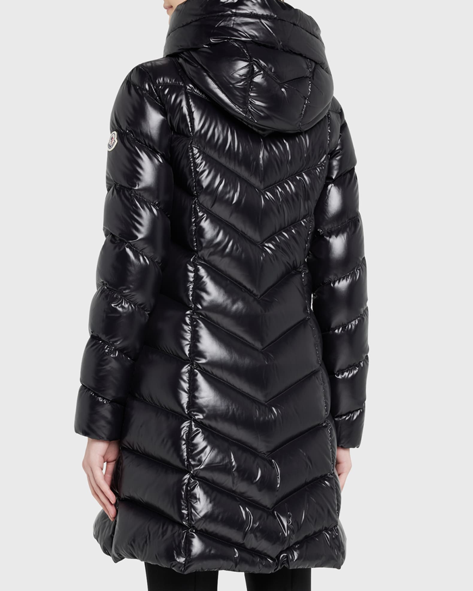 Black Marus Long Down Jacket - Long Down Jackets for Women