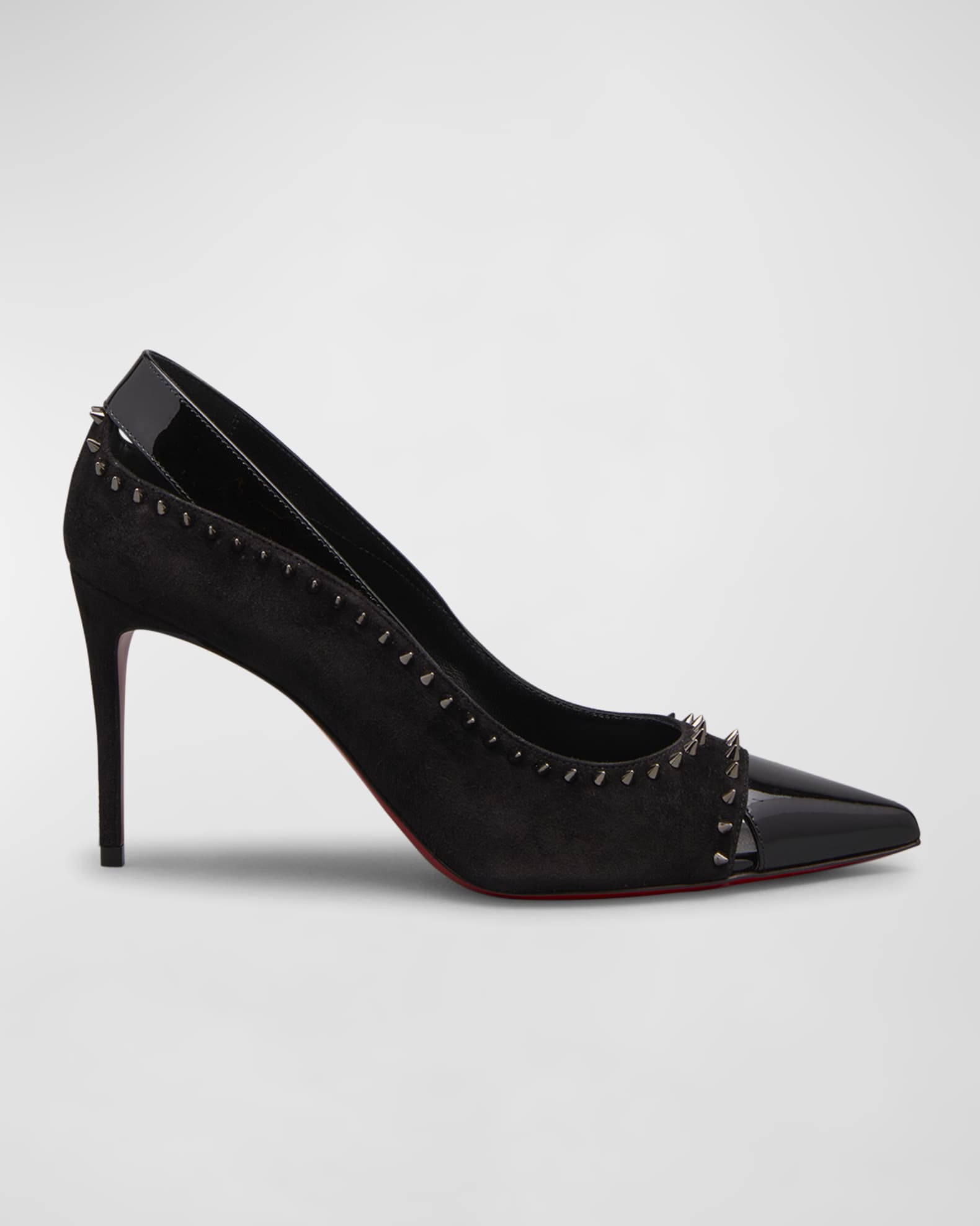 Louboutin Duvette Spike Red Sole Pumps | Neiman Marcus