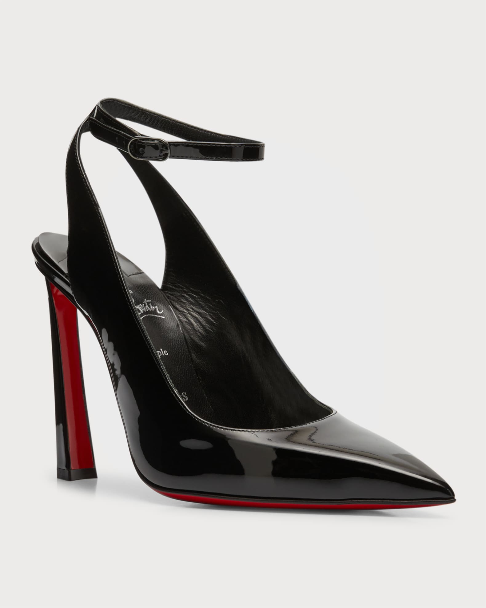 Christian Louboutin Condora Ankle-Strap Red Sole Pumps | Neiman Marcus