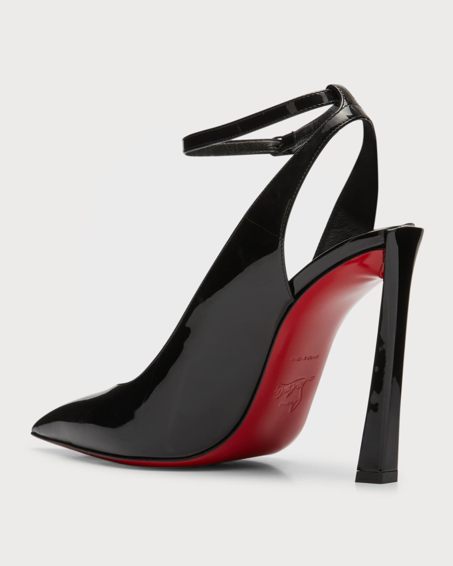 Christian Louboutin Condora Ankle-Strap Red Sole Pumps | Neiman Marcus