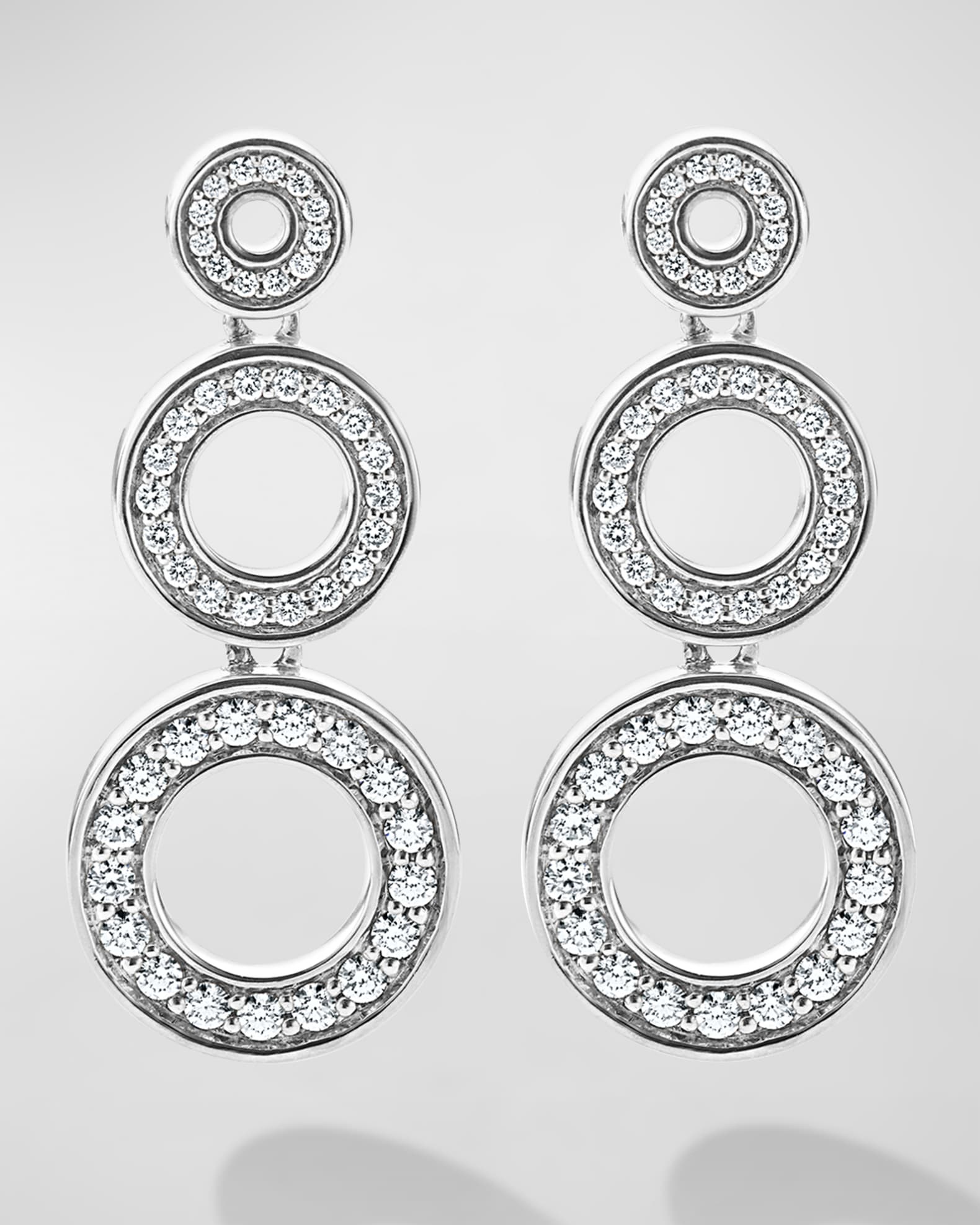 3 circle drop earrings top