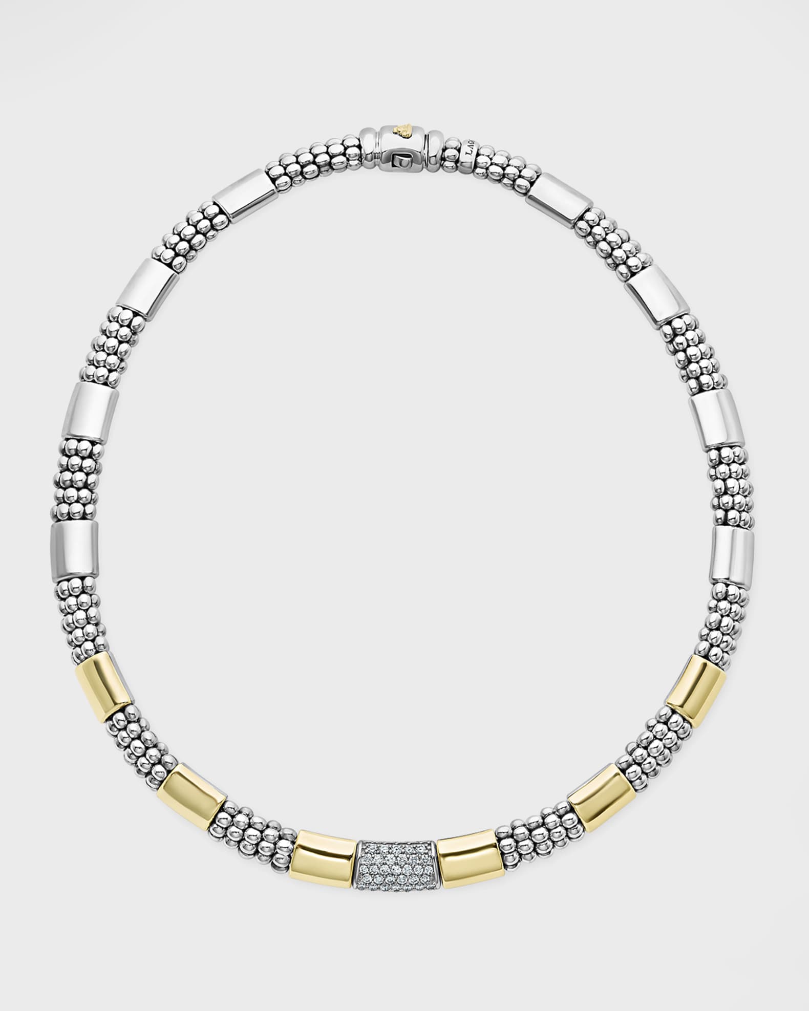 LAGOS Cavier 18K Yellow Gold & Sterling Silver Necklace