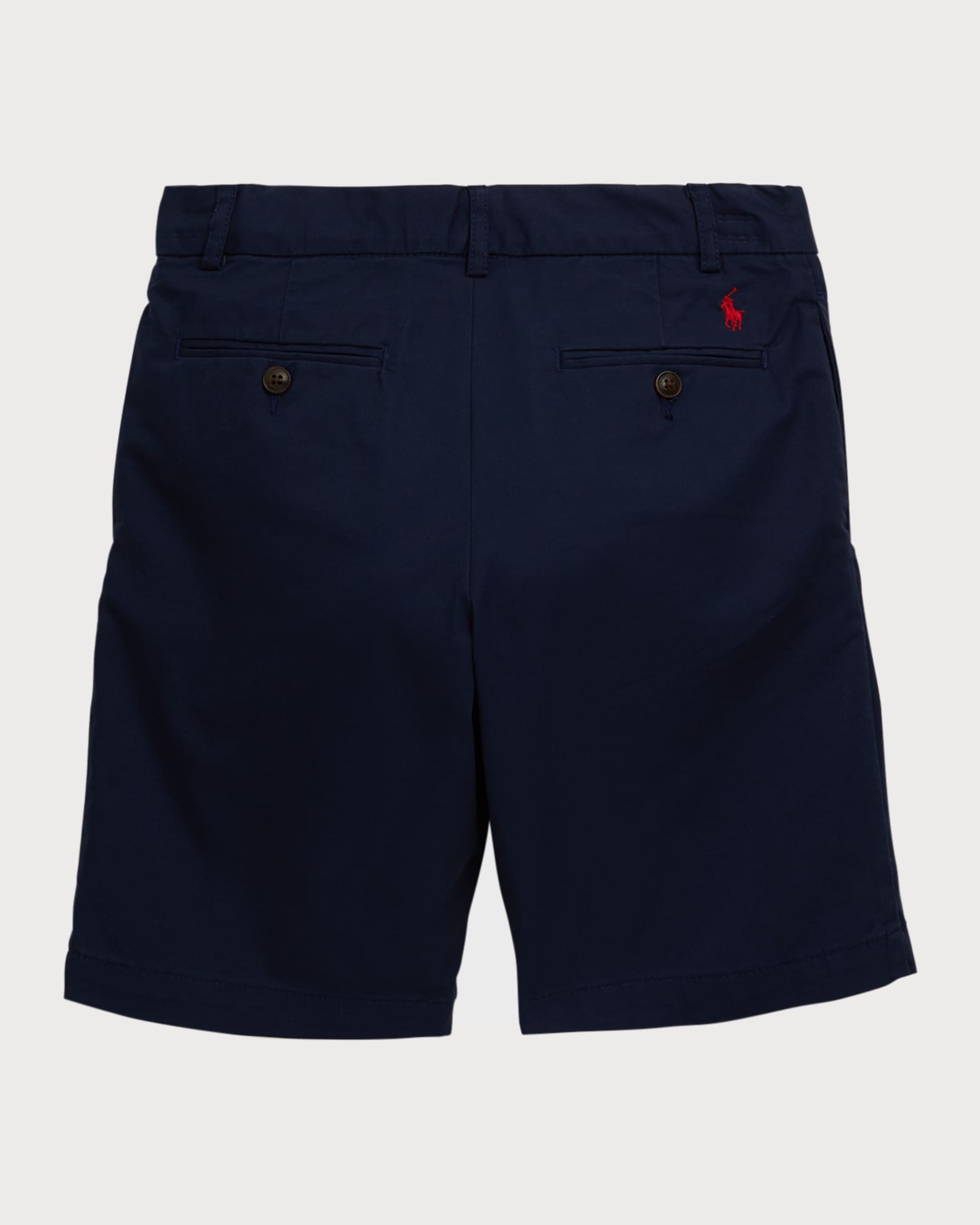 Boy s Logo Embroidered Flat Front Chino Shorts Size 2 7