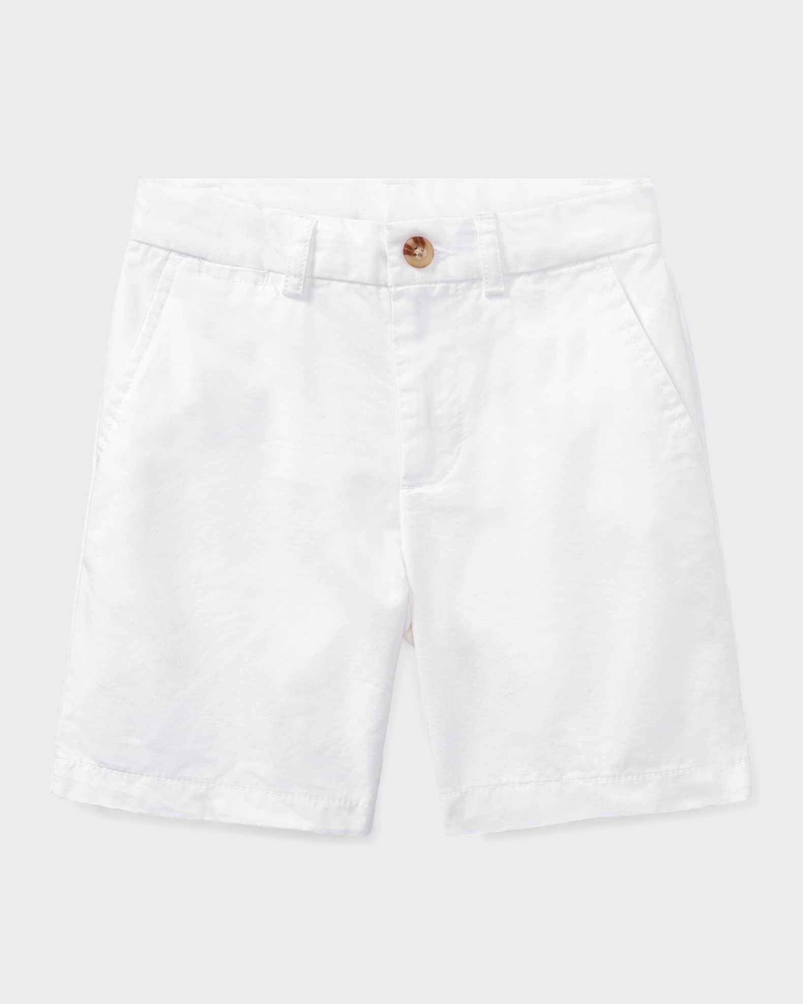 Boy's Flat Front Chino Shorts, Size 2-7 0