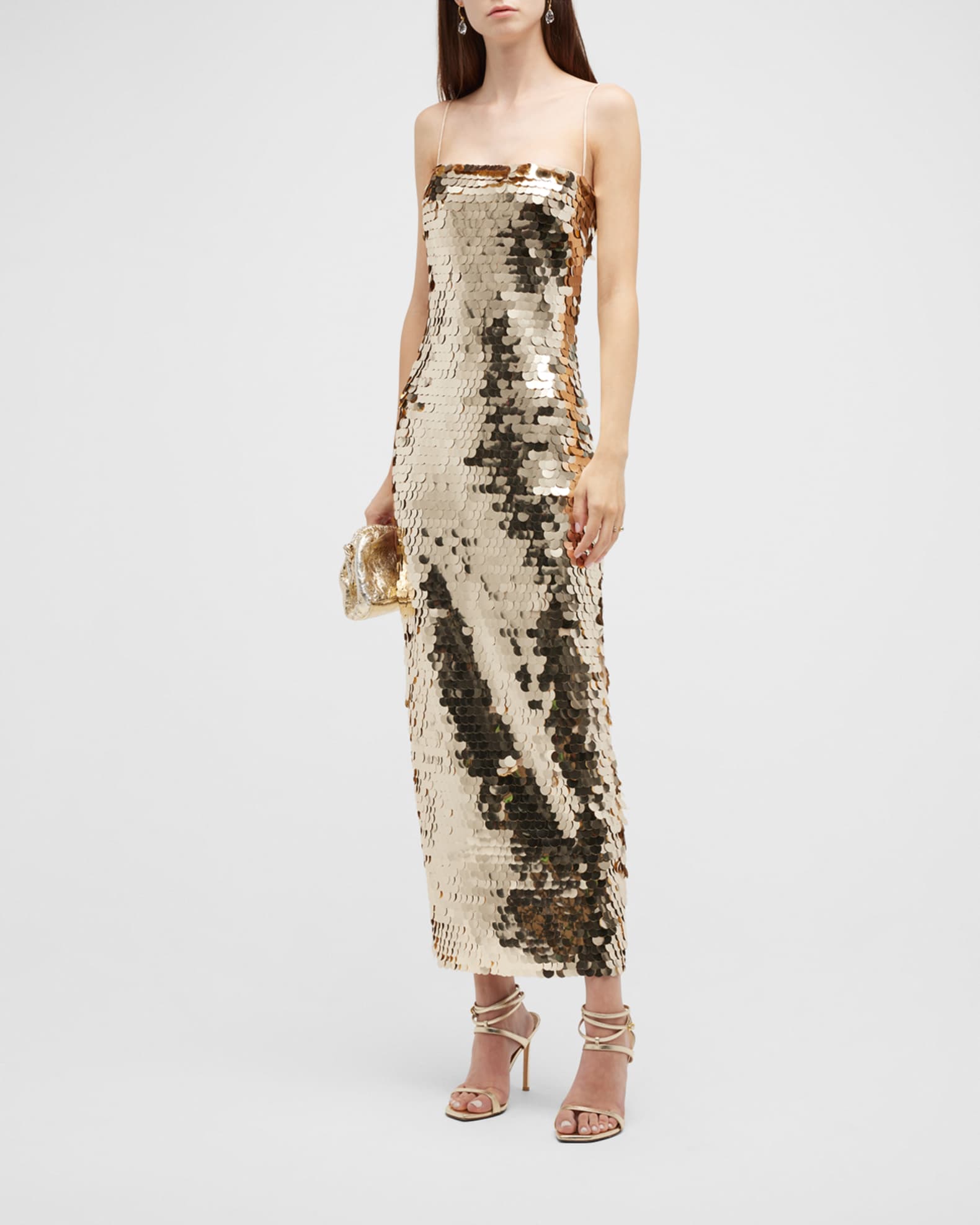 The New Arrivals by Ilkyaz Ozel Phoenix Sequin Slip Dress Neiman Marcus