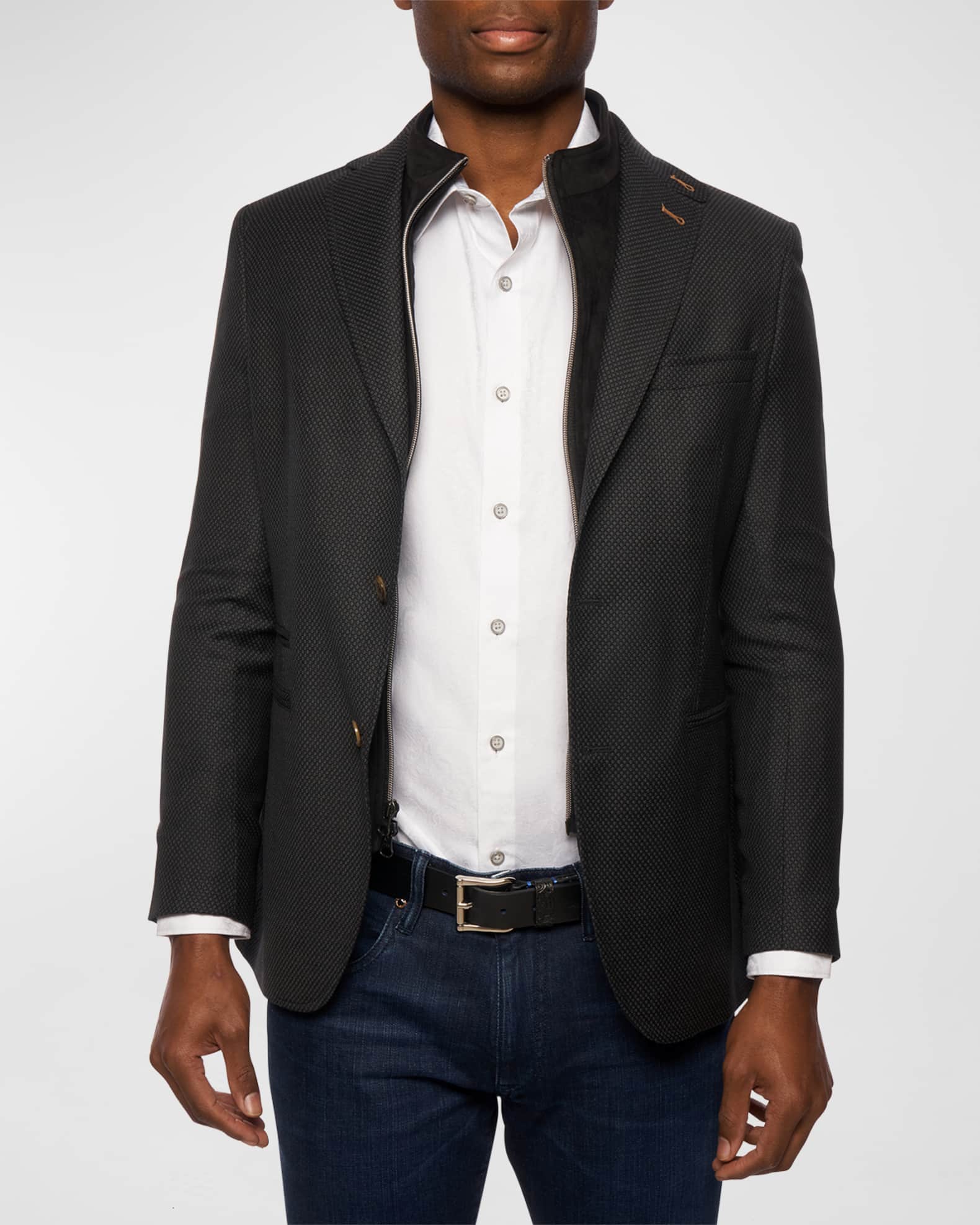 Robert Graham Men's Uptown XV Wool Sport Jacket Neiman Marcus