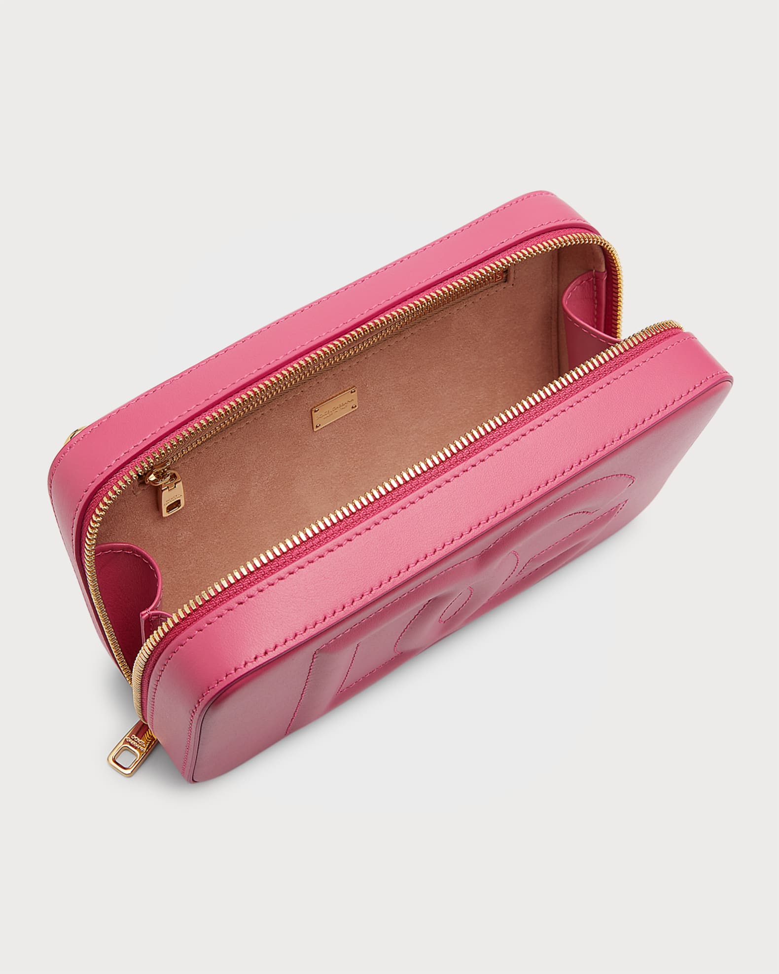 Dolce & Gabbana Black #DGFamily Embellished Leather Clutch Bag main image 1