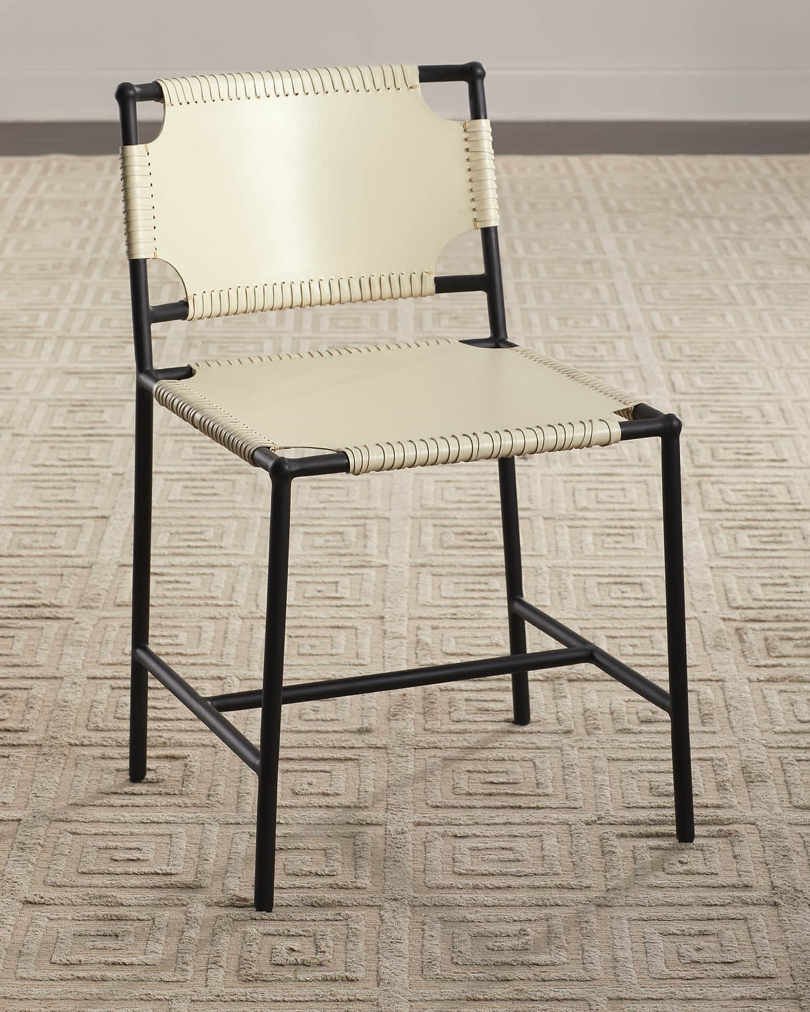 Asher Leather Dining Chair 0