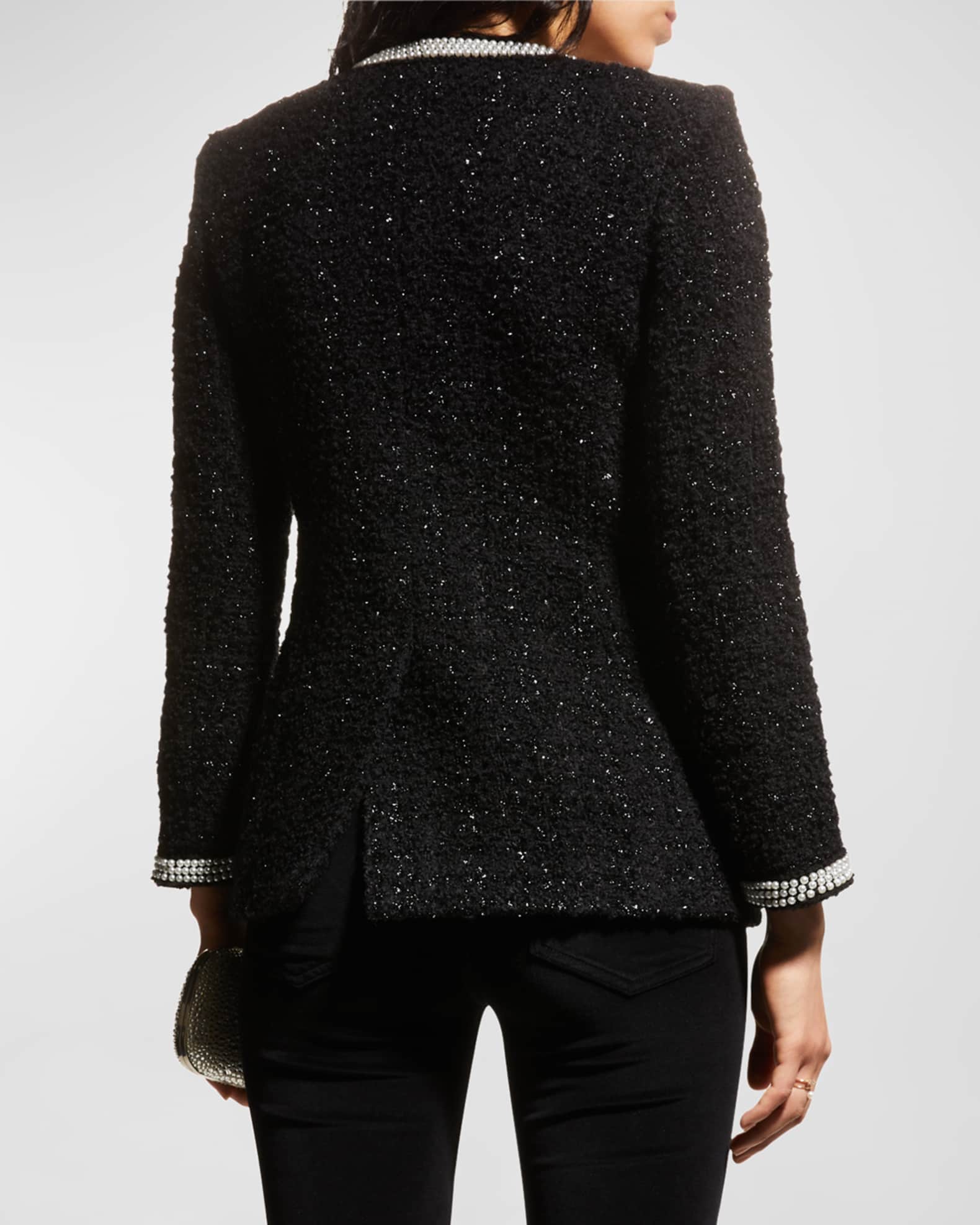 Veronica Beard Kemsley FauxPearl Trim Jacket Neiman Marcus