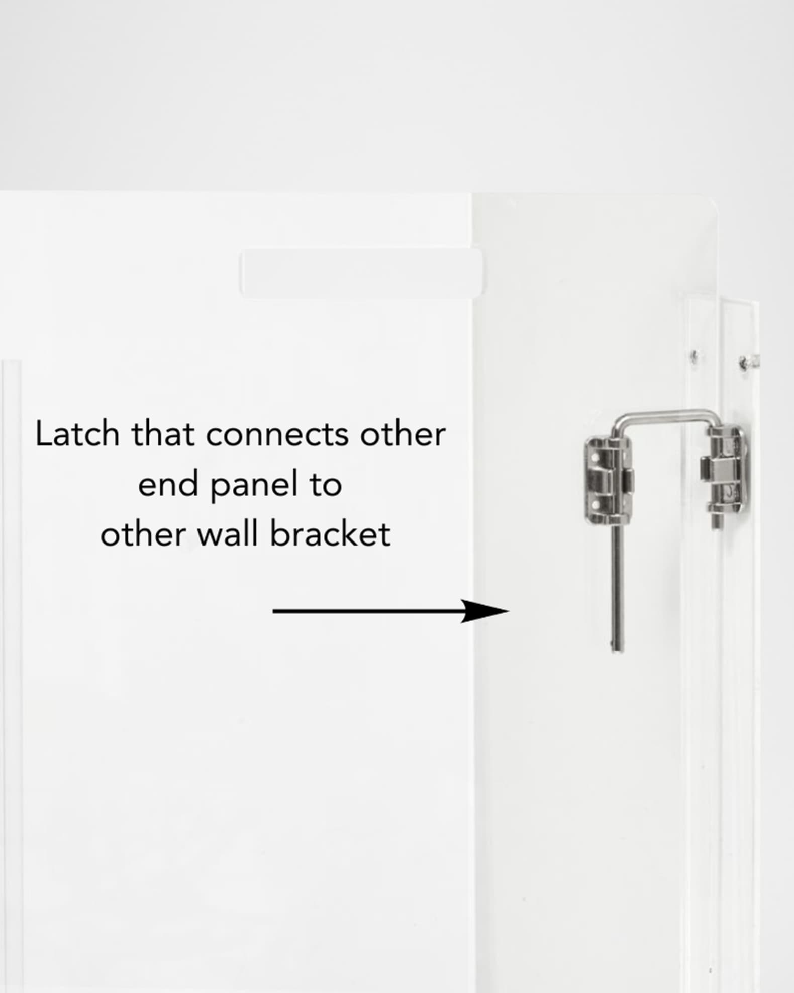 Wall mounted pet gate outlet