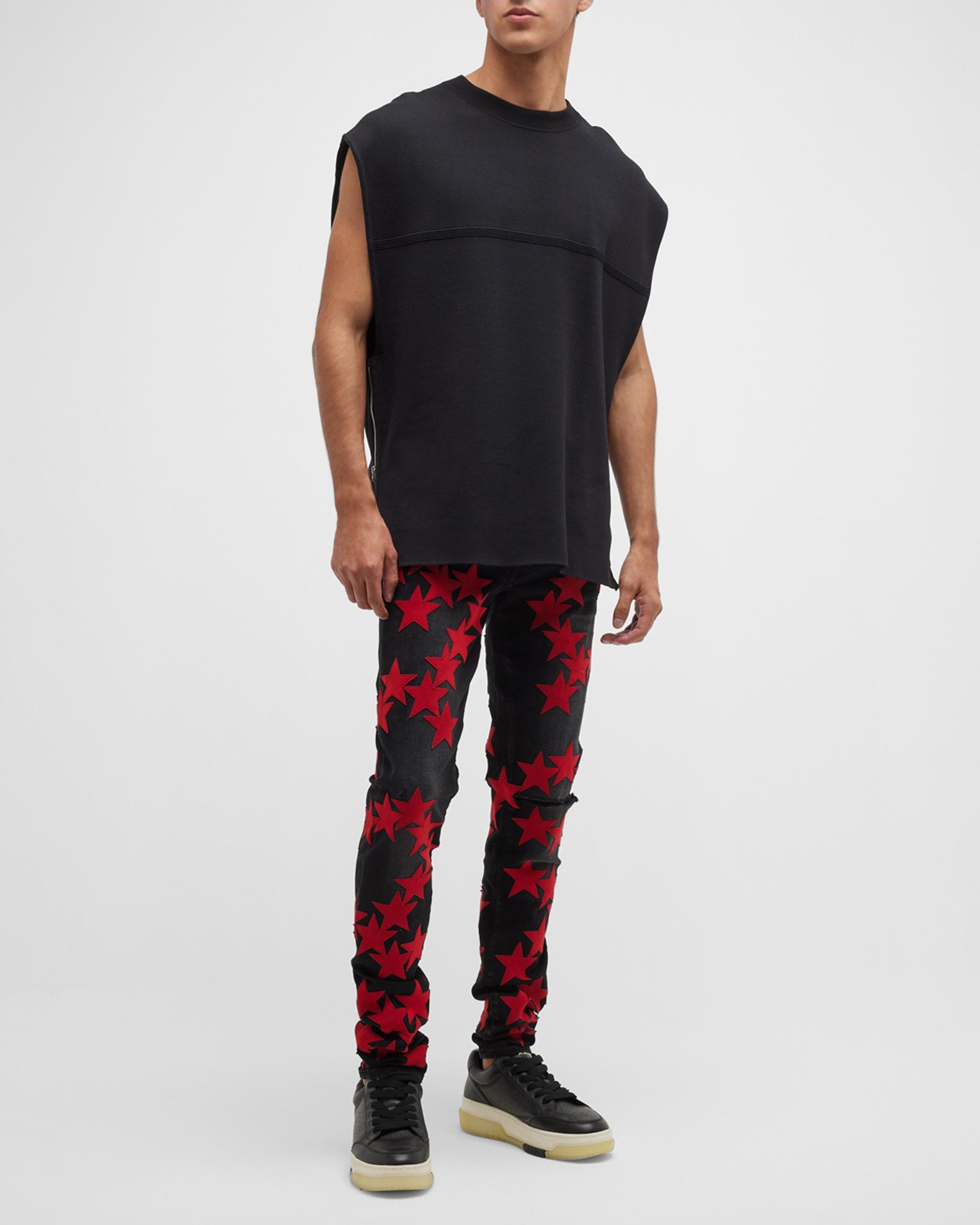 Jean Skinny Amiri Chemist Denim Stars - Taille 28 - Déjà Porté Très Bon État - Modèle Rare