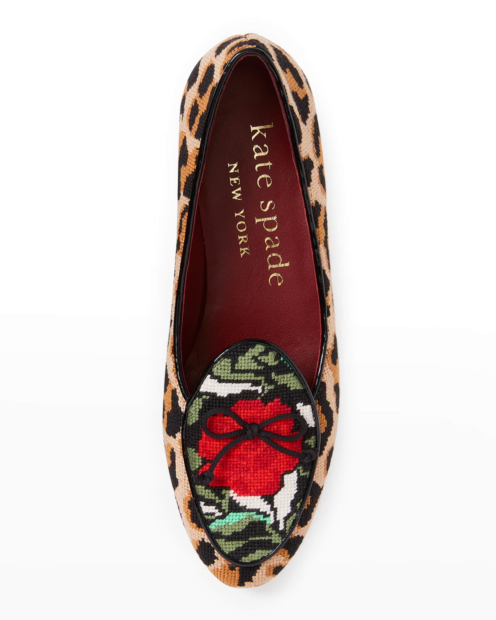 devi needlepoint rose leopard loafers  3