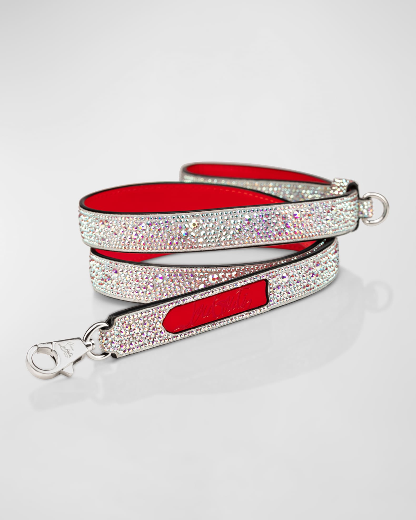 Loubicollar M - Pet collar - Grained calf leather and rubber - Black -  Christian Louboutin United States