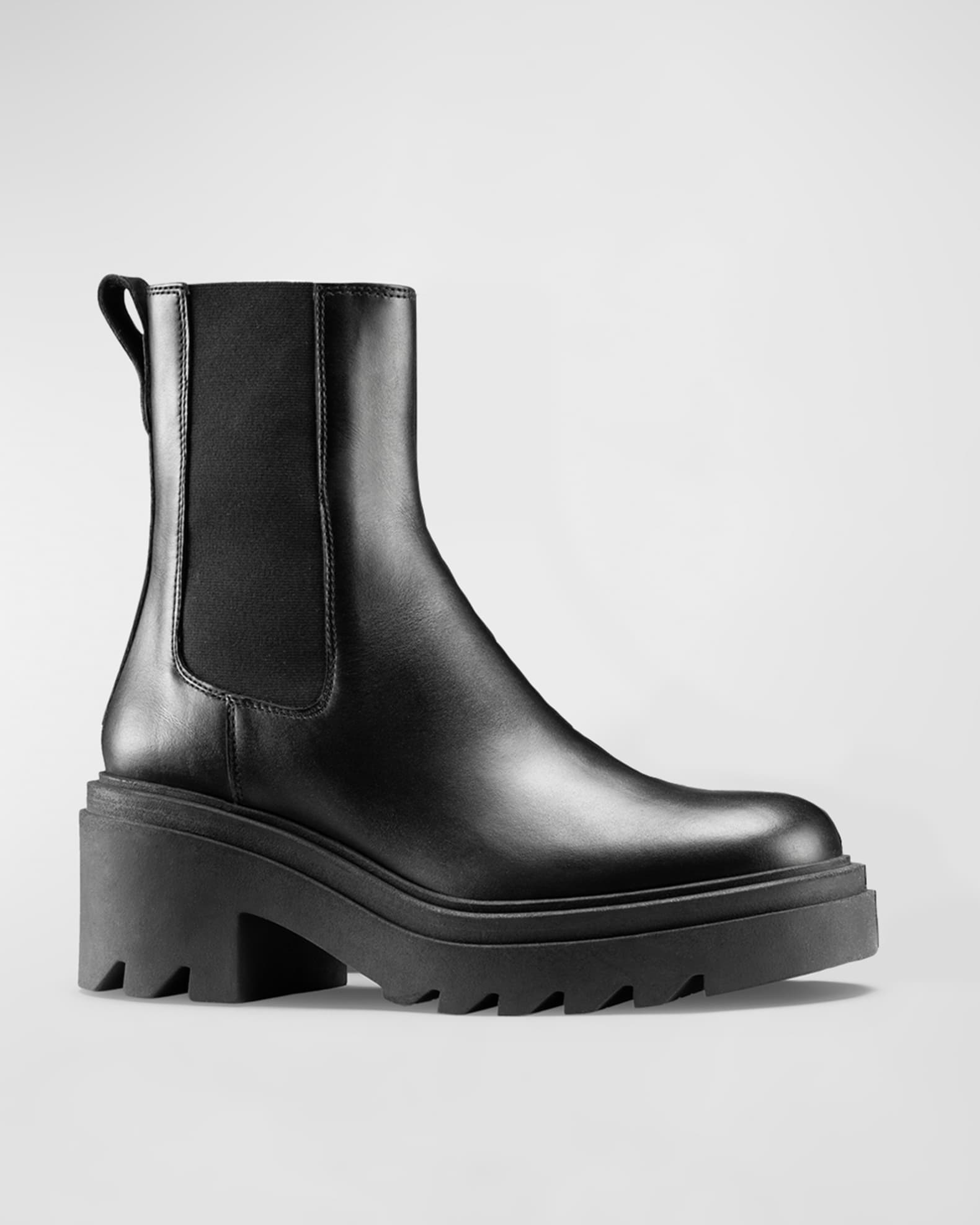 Koio Alia Platform Leather Chelsea Boots | Neiman Marcus