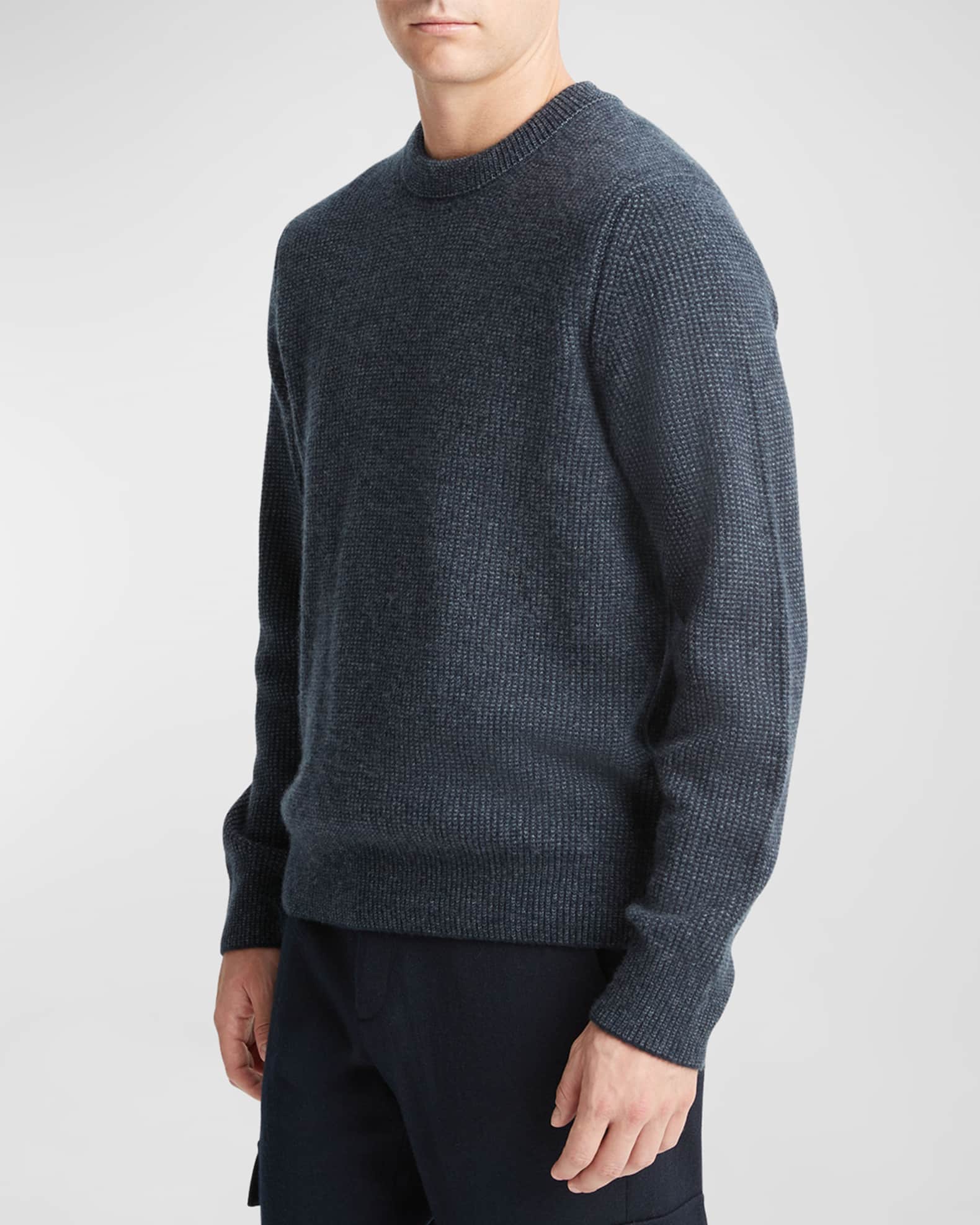 Vince Men s Boiled Cashmere Thermal Sweater Neiman Marcus