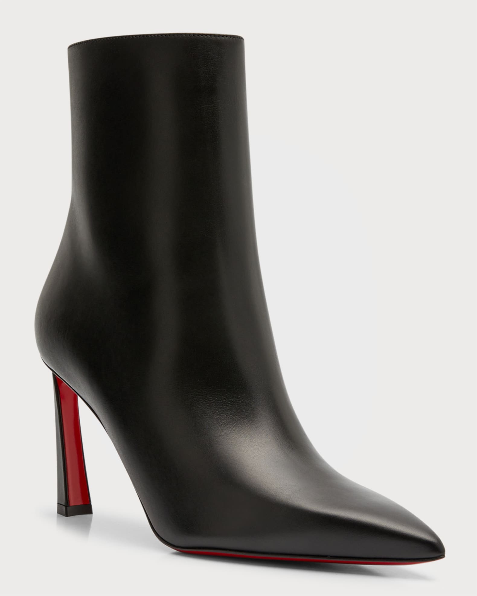 話題の人気 Christian Louboutin Booties Sole Red Calfskin Condora 靴
