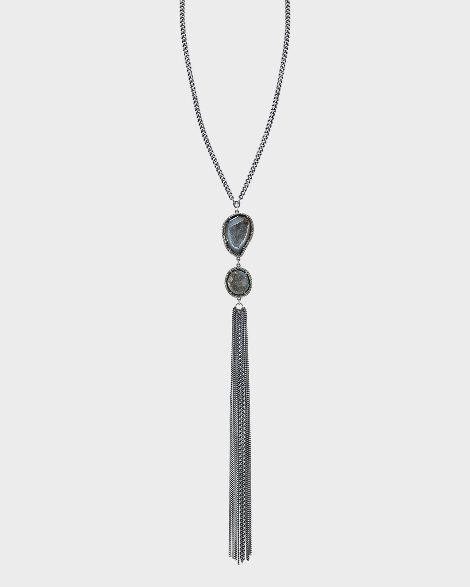 Sheryl Lowe Druzy Curb Chain Necklace | Neiman Marcus