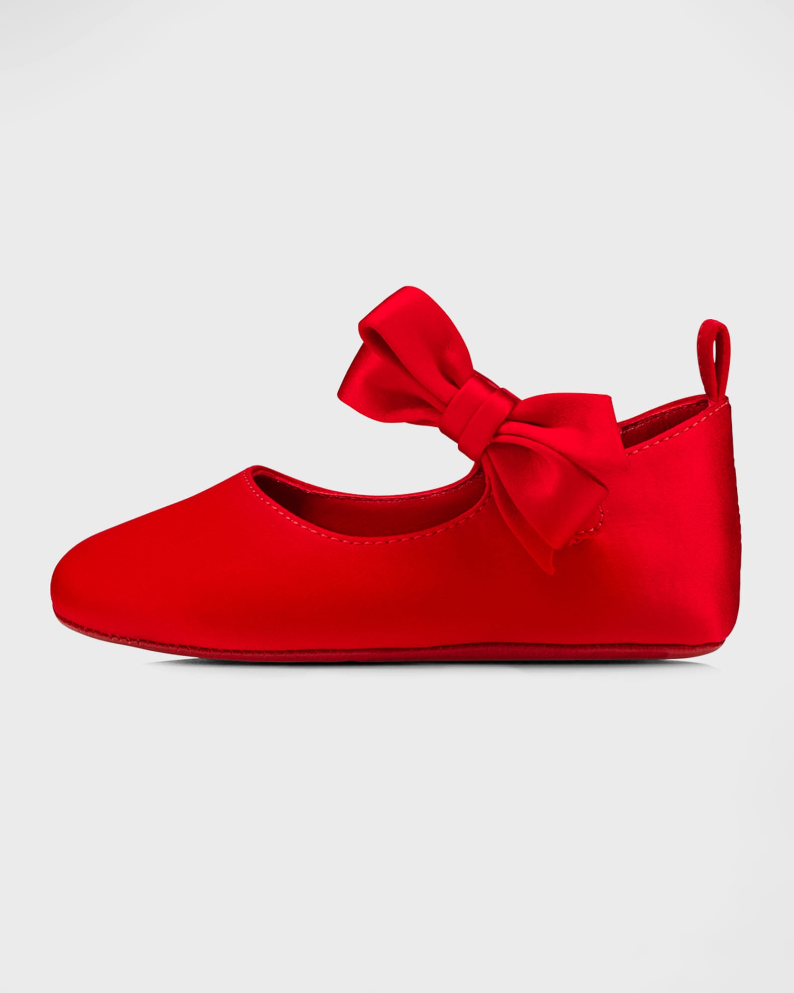 Girl's Lou Satin Bow Ballet Flats, Baby 0