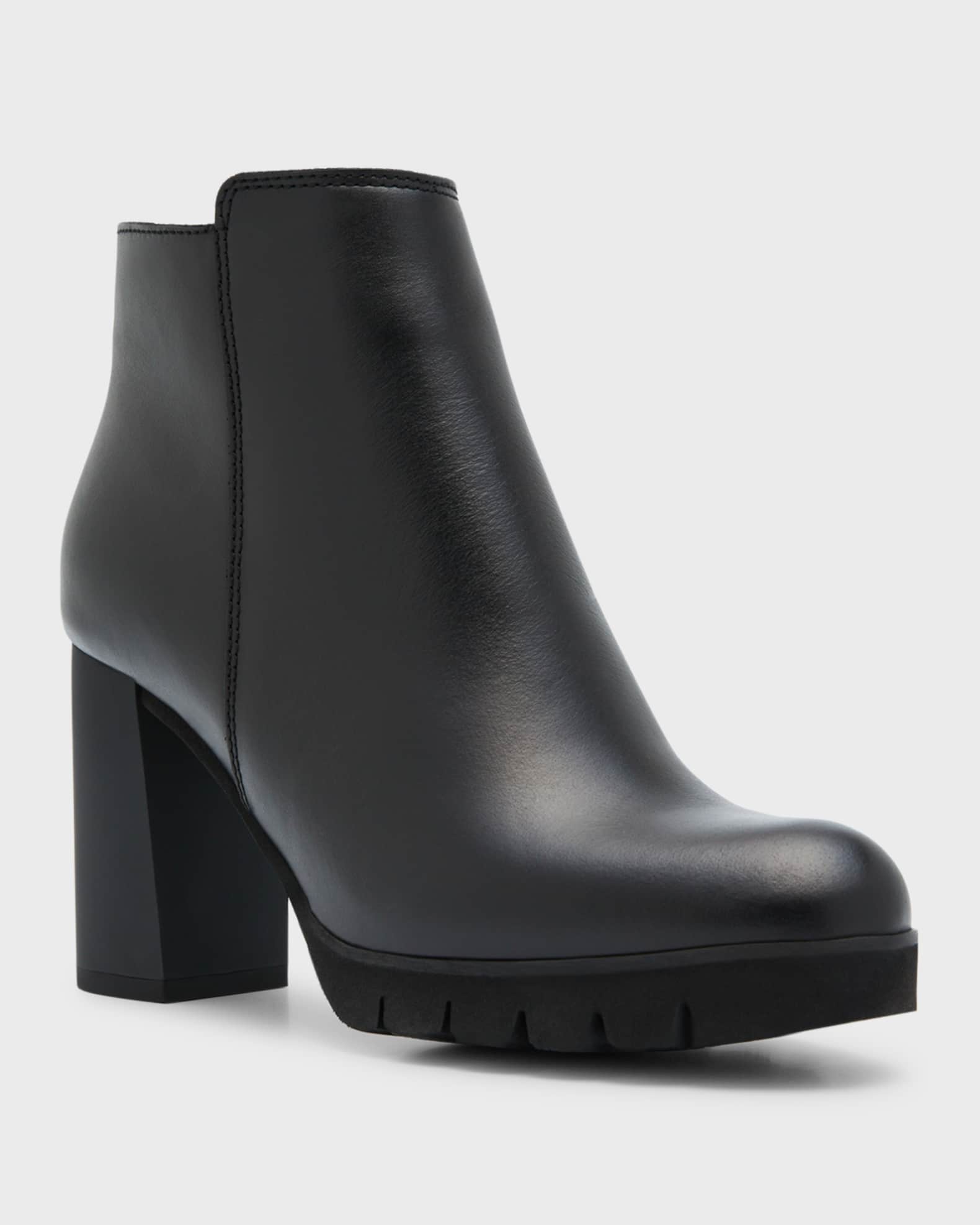 Maya Zip Waterproof Leather Booties 1